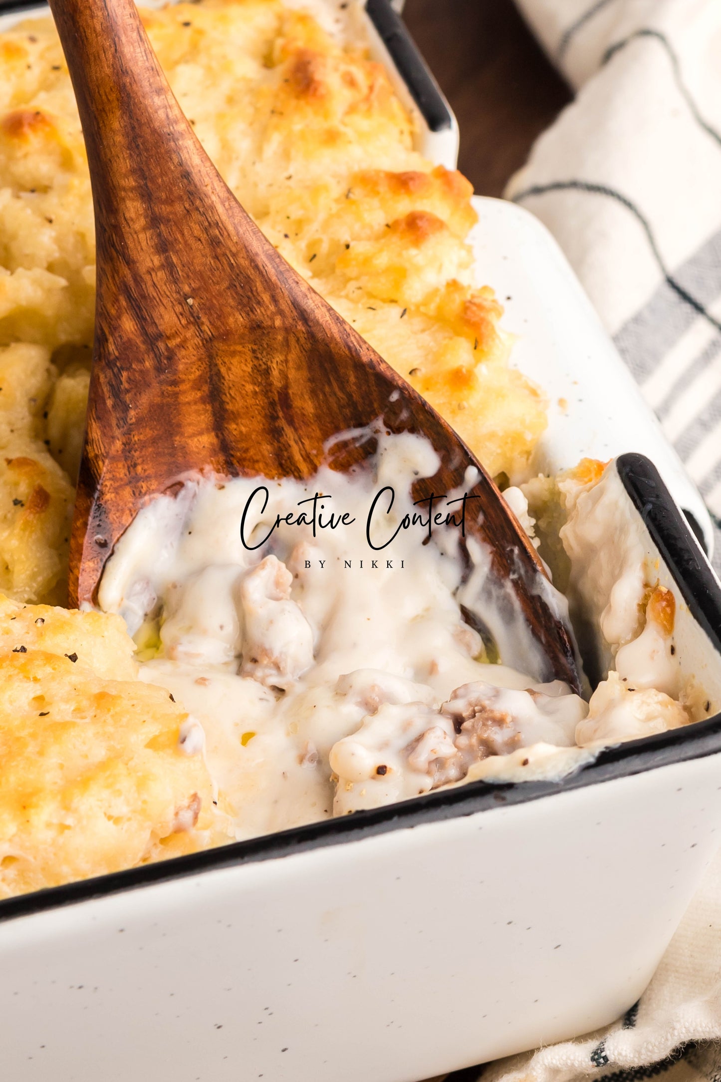 Sausage Gravy Butter Swim Biscuits - Exclusive