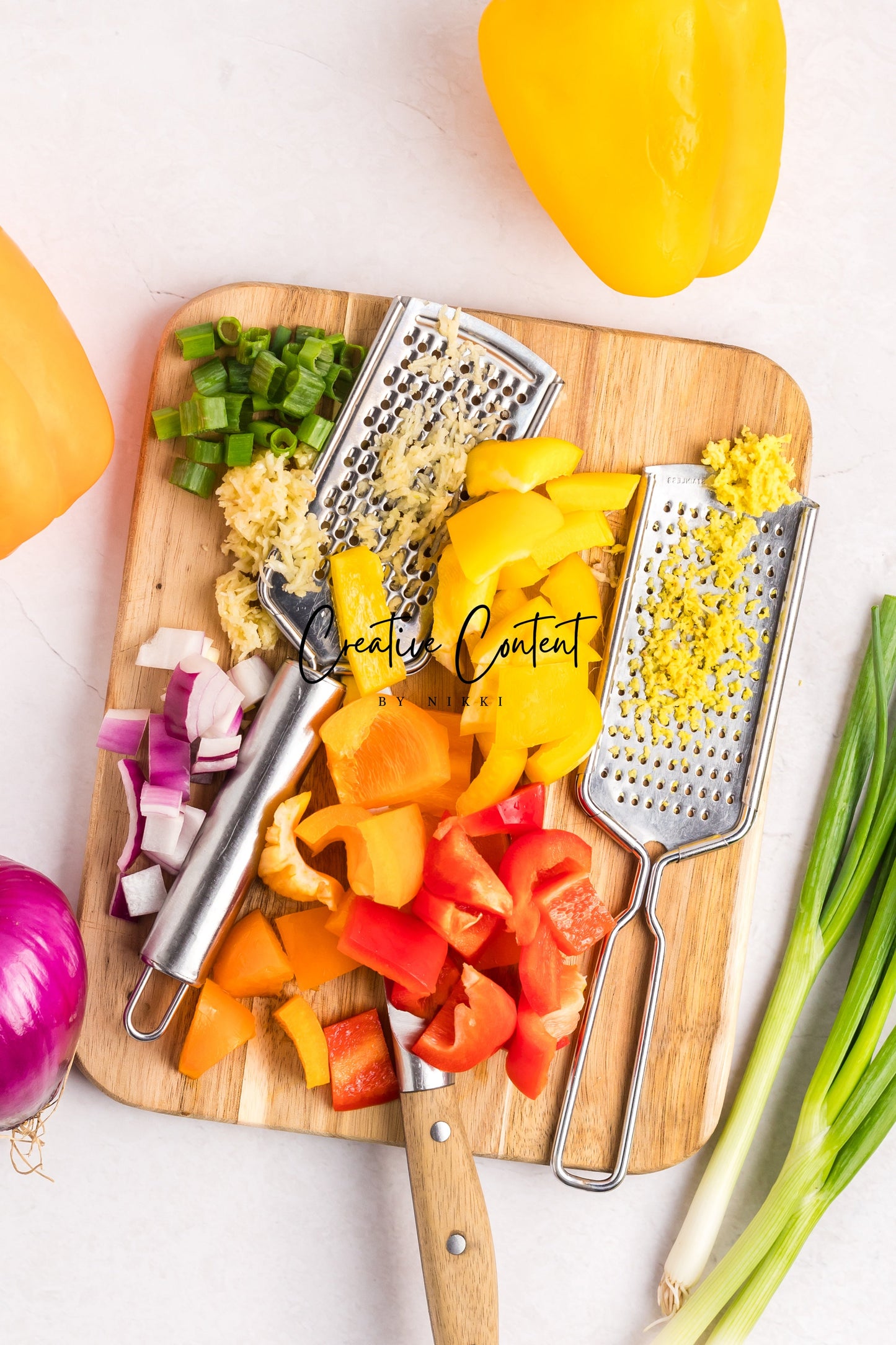 Sheet Pan Cashew Chicken Stir Fry - Ingredients + A Few In Process + 21 Heroes - Exclusive