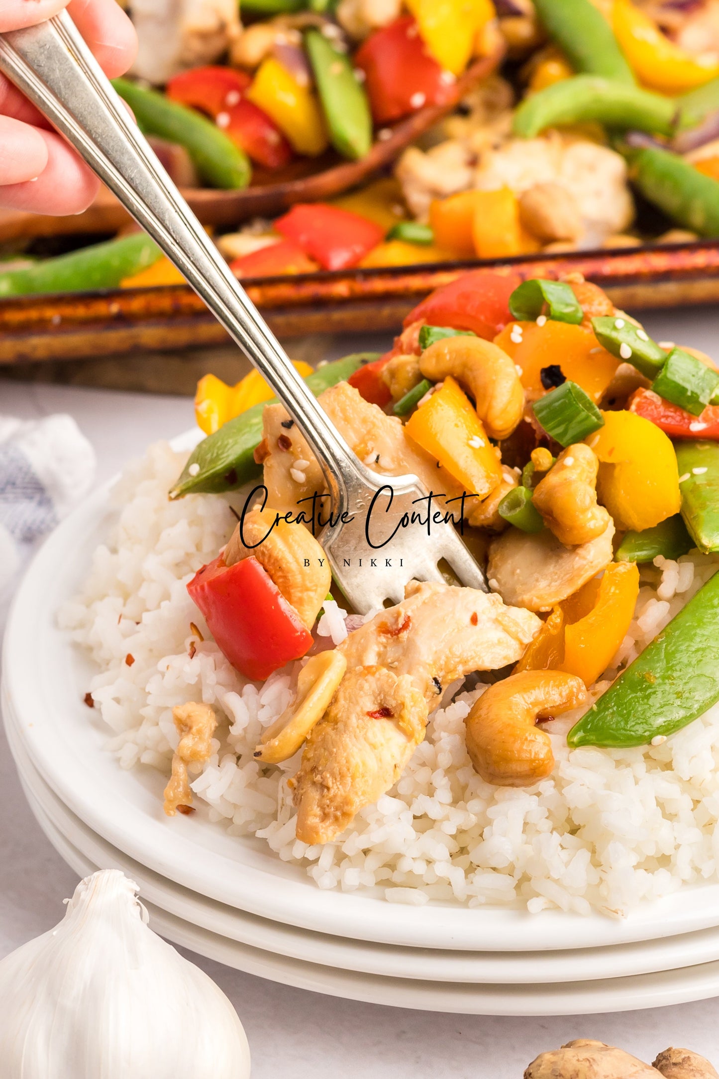 Sheet Pan Cashew Chicken Stir Fry - Ingredients + A Few In Process + 21 Heroes - Exclusive