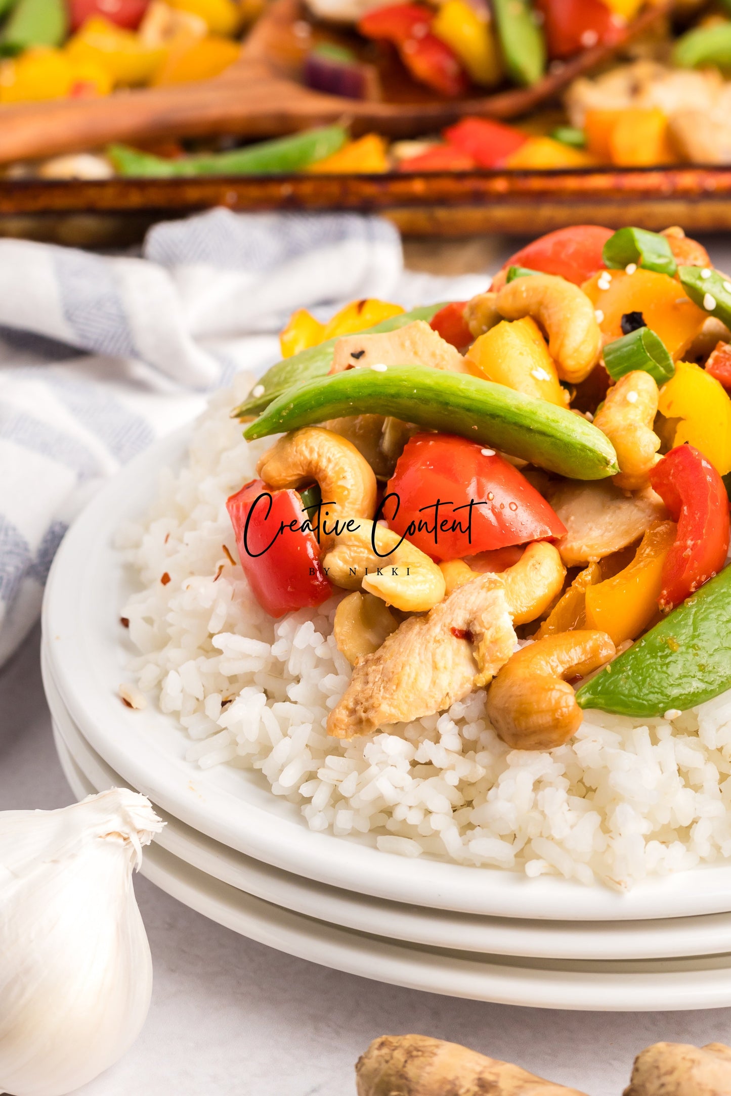 Sheet Pan Cashew Chicken Stir Fry - Ingredients + A Few In Process + 21 Heroes - Exclusive