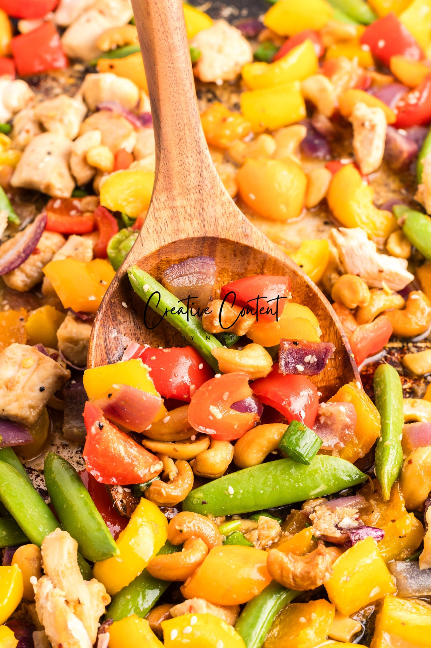 Sheet Pan Cashew Chicken Stir Fry - Ingredients + A Few In Process + 21 Heroes - Exclusive