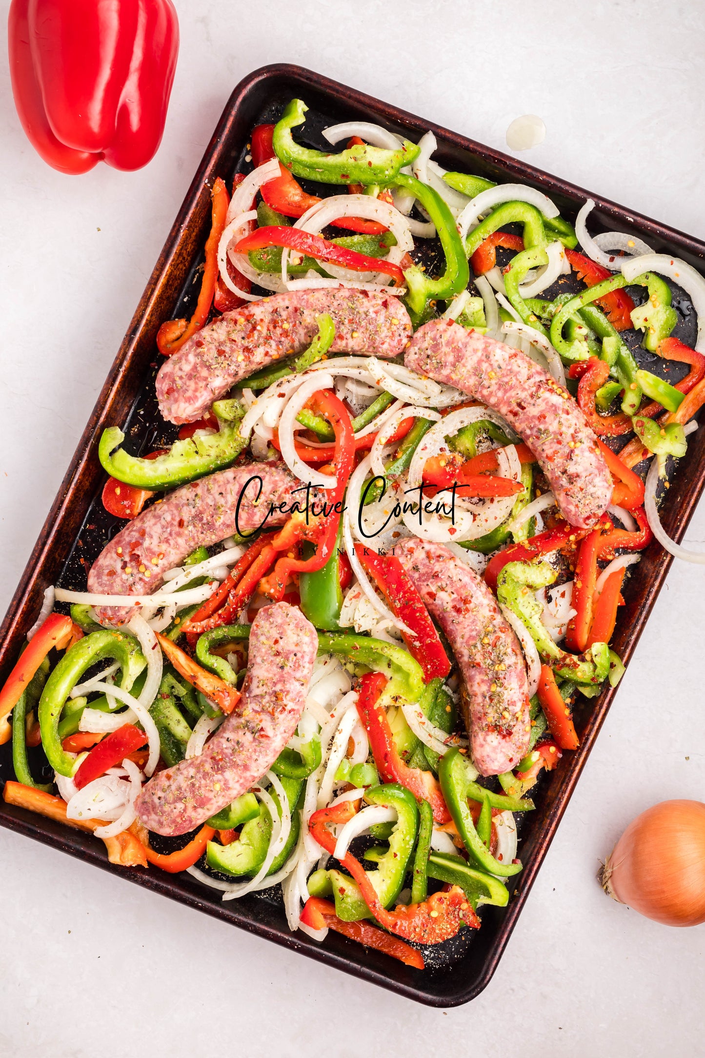 Sheet Pan Sausage and Peppers - Exclusive