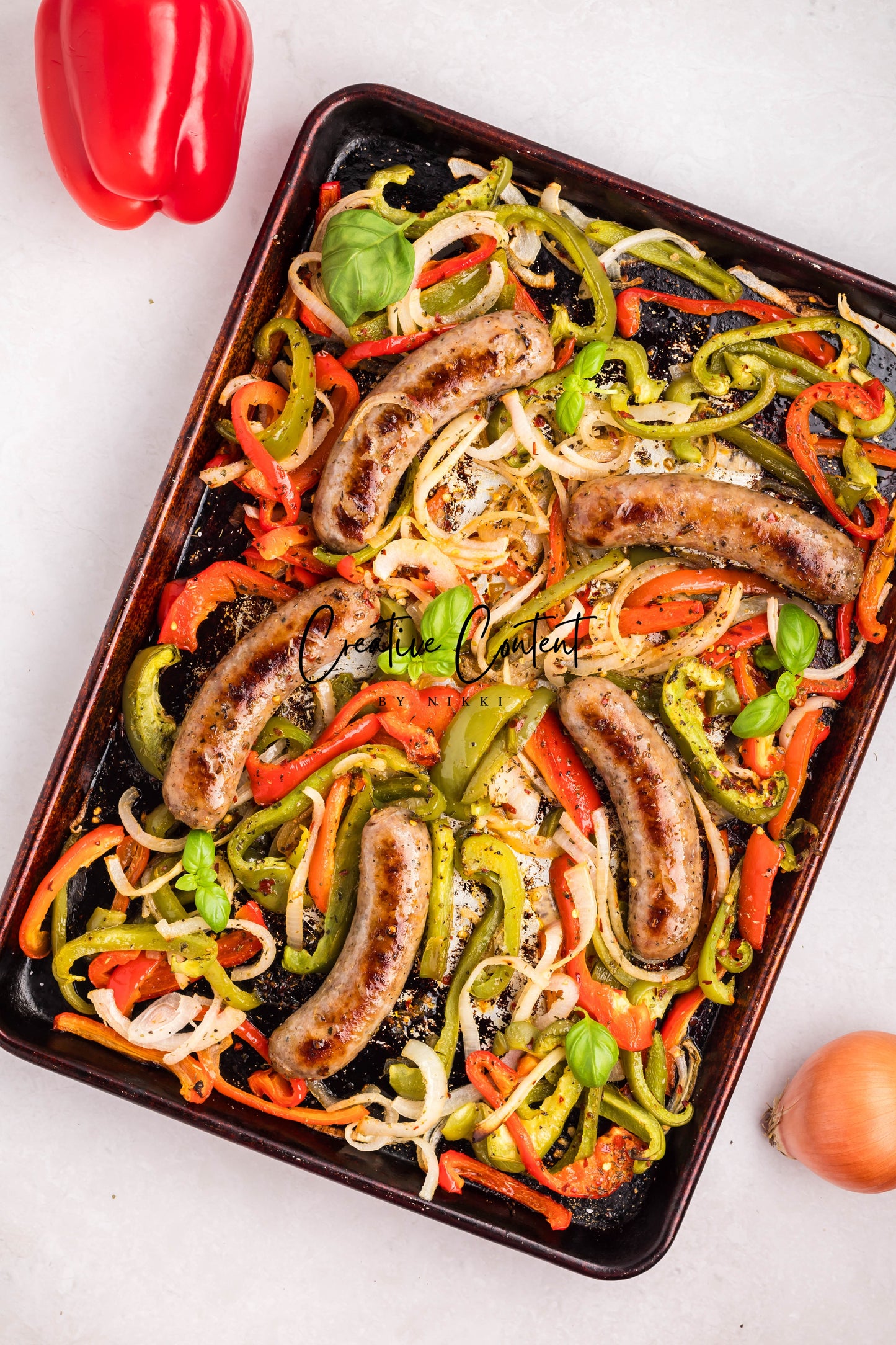 Sheet Pan Sausage and Peppers - Exclusive