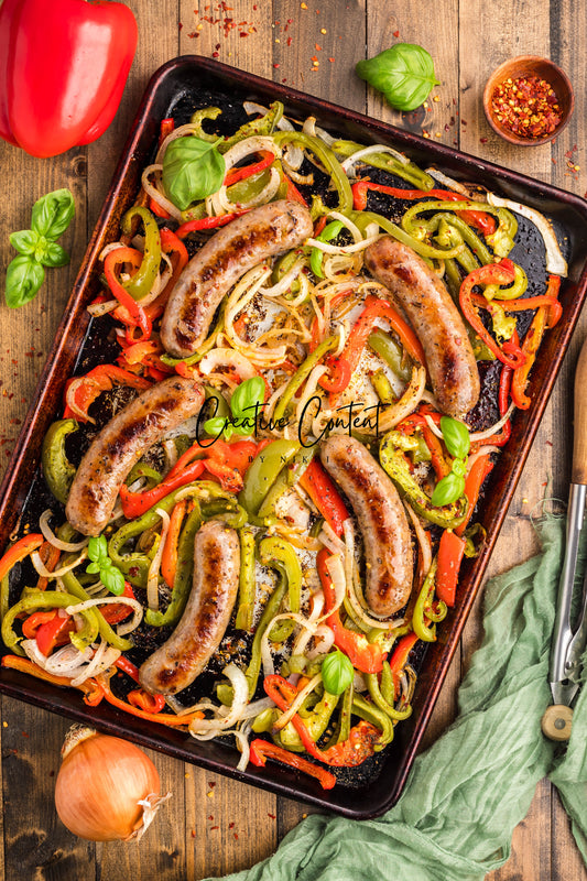 Sheet Pan Sausage and Peppers - Exclusive