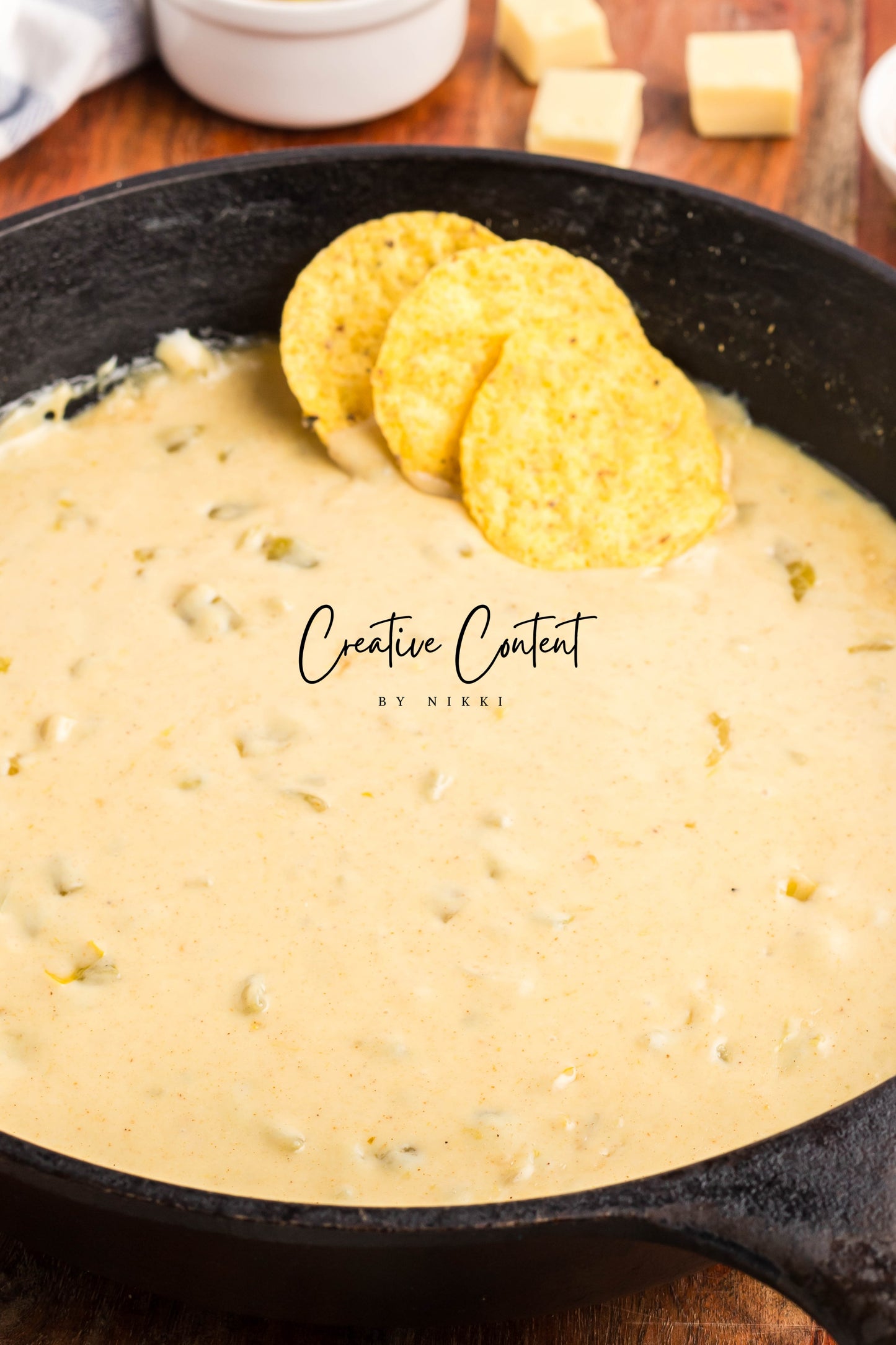 Skillet White Queso Dip - Exclusive (reshoot)