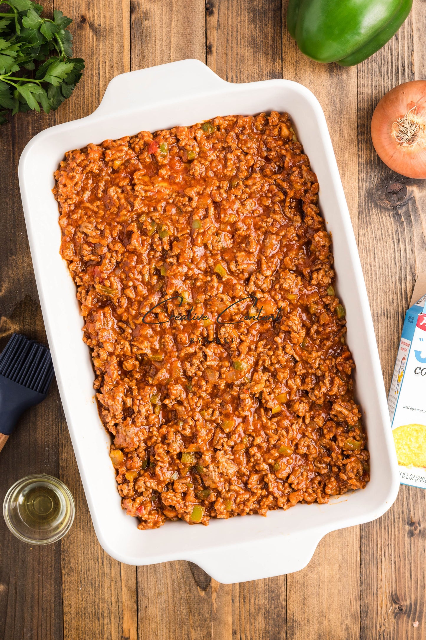 Sloppy Joe Cornbead Casserole - Exclusive