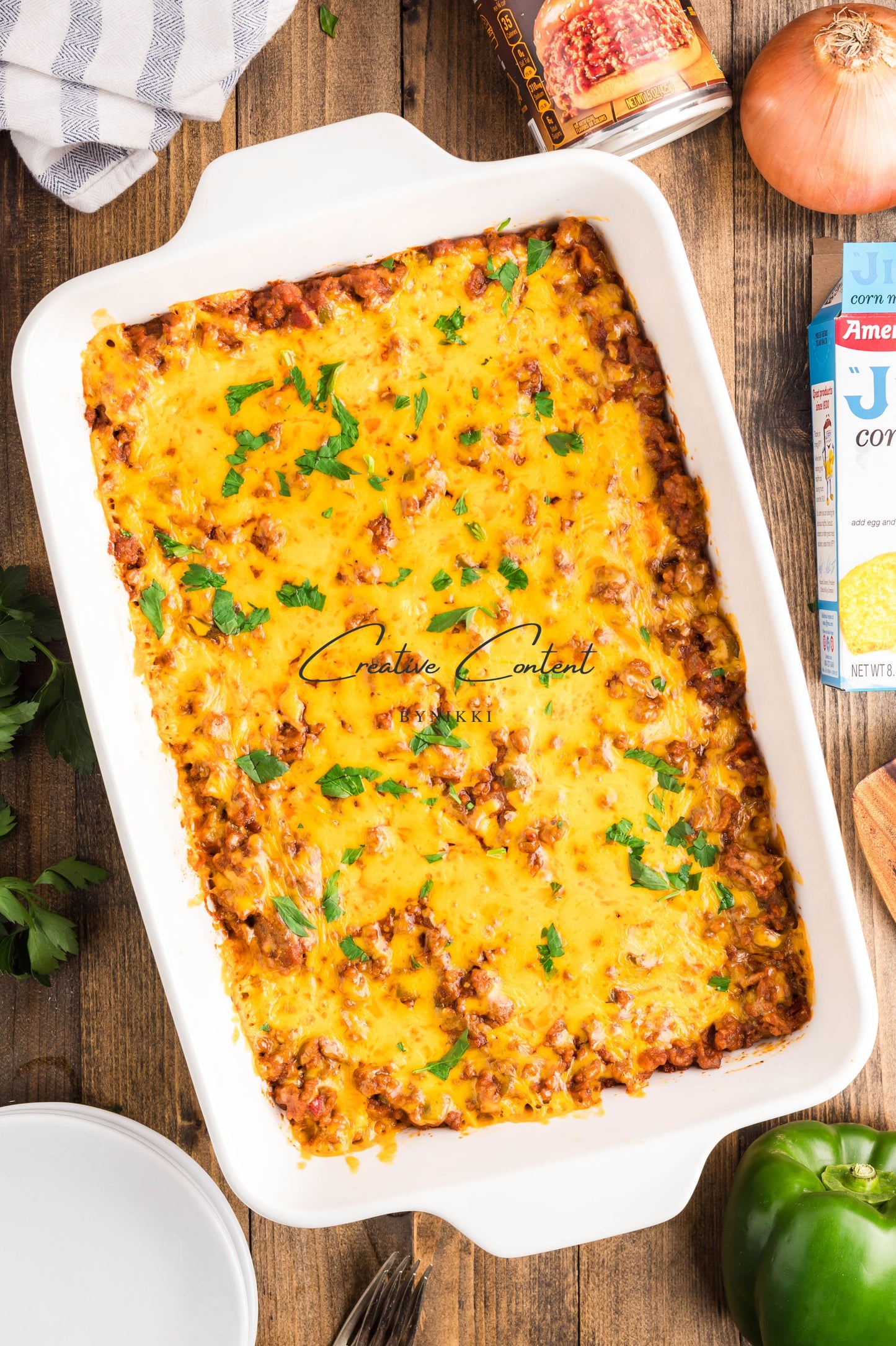 Sloppy Joe Cornbead Casserole - Exclusive