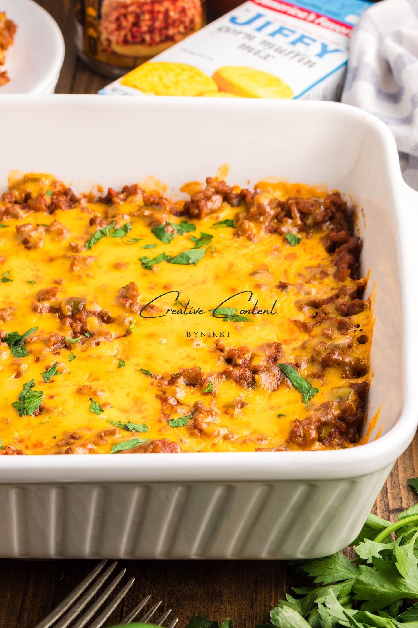 Sloppy Joe Cornbead Casserole - Exclusive