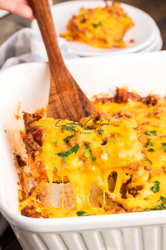 Sloppy Joe Cornbead Casserole - Exclusive