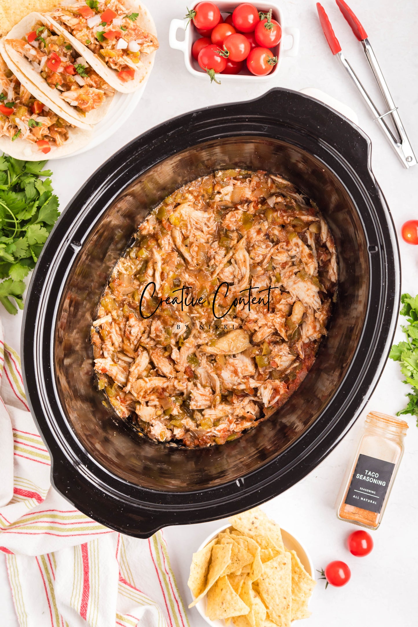 Slow Cooker Shredded Taco Chicken - Set 1 of 2