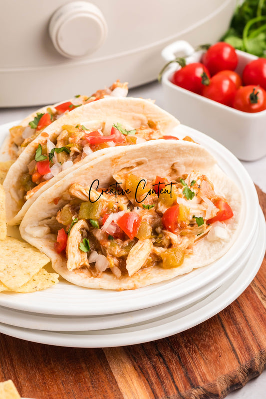 Slow Cooker Shredded Taco Chicken - Set 1 of 2