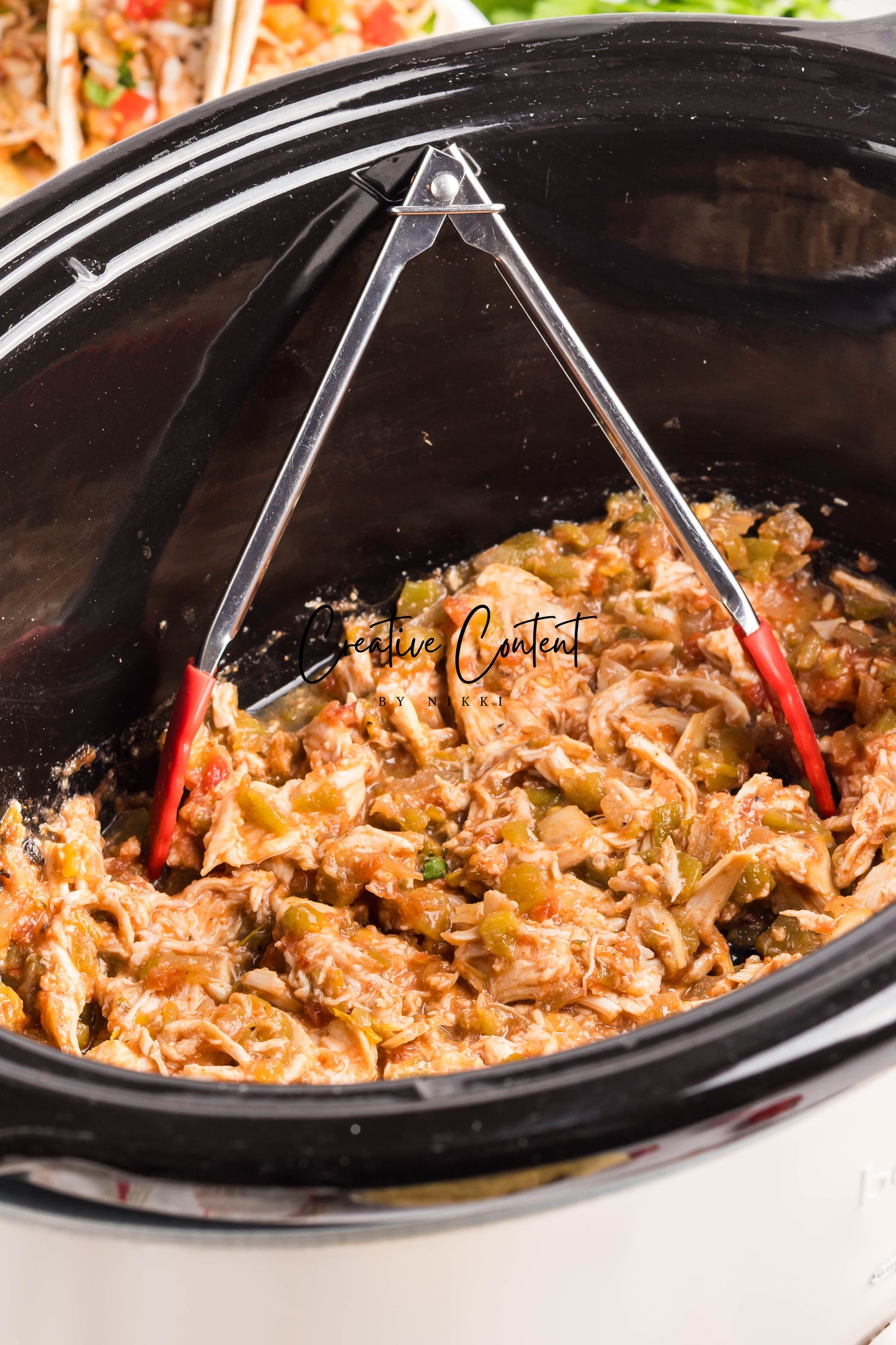 Slow Cooker Shredded Taco Chicken - Set 1 of 2