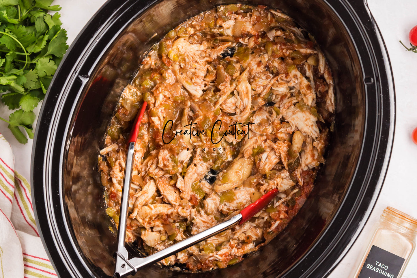 Slow Cooker Shredded Taco Chicken - Set 1 of 2