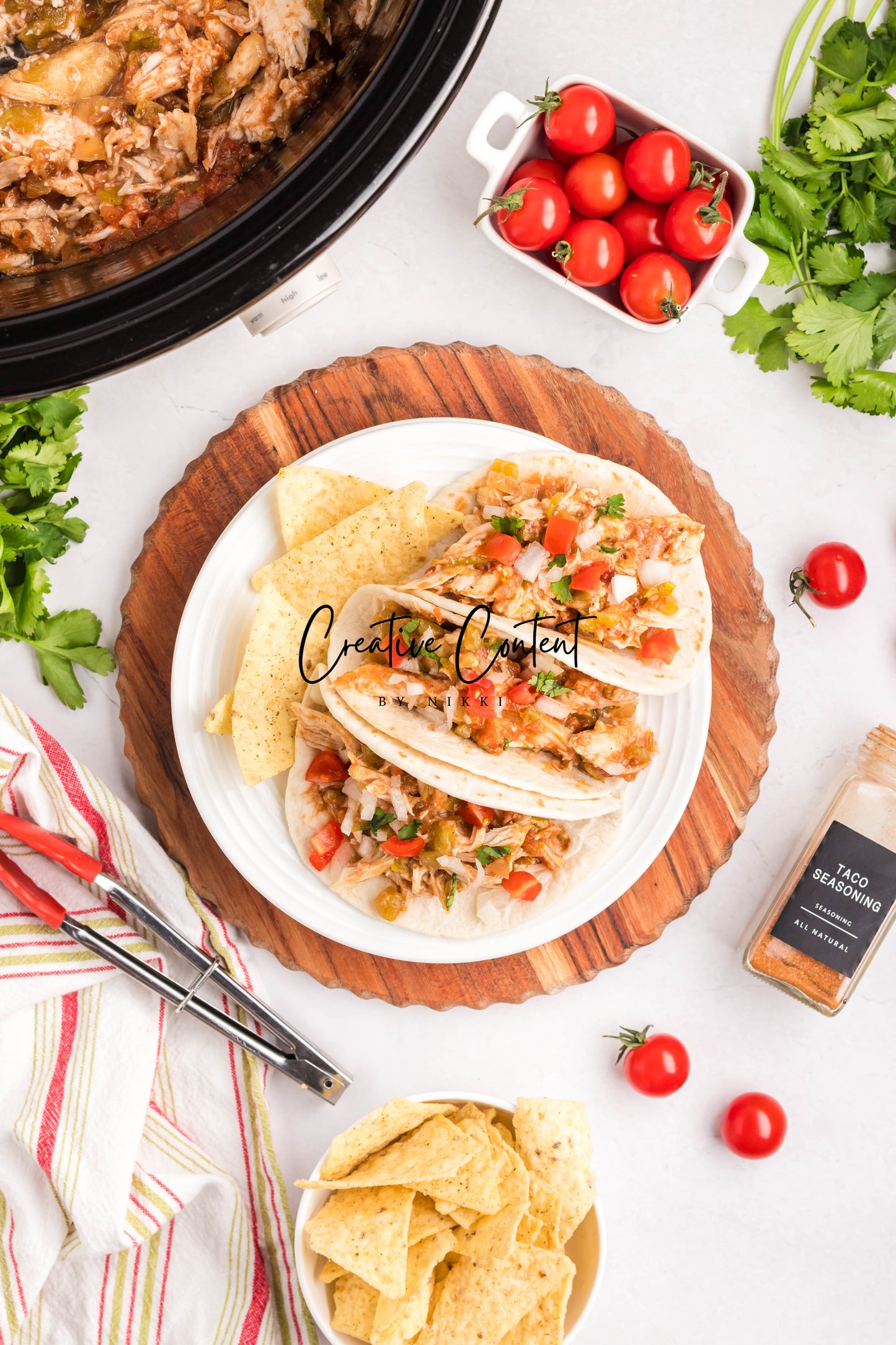 Slow Cooker Shredded Taco Chicken - Set 1 of 2
