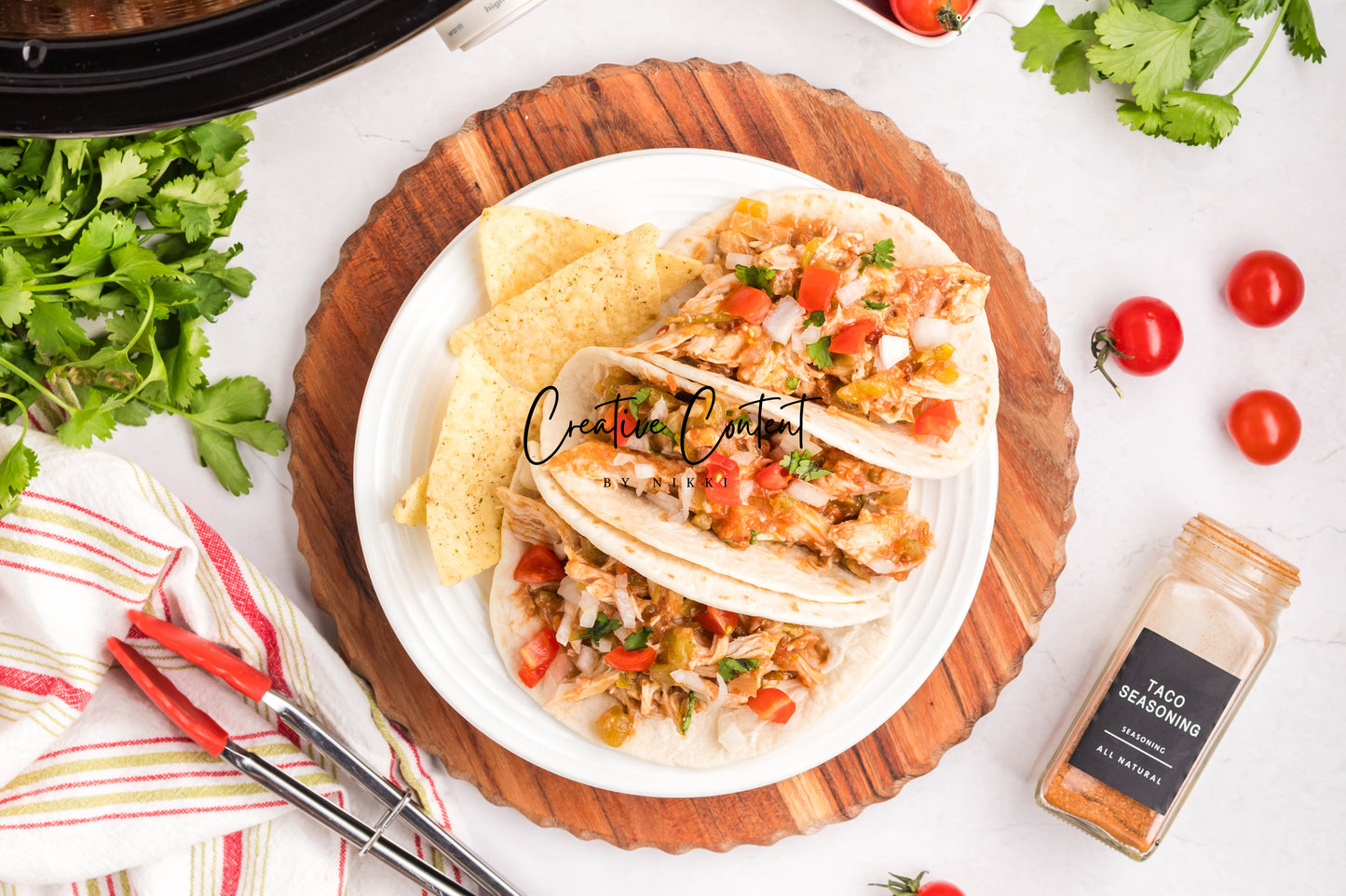 Slow Cooker Shredded Taco Chicken - Set 1 of 2