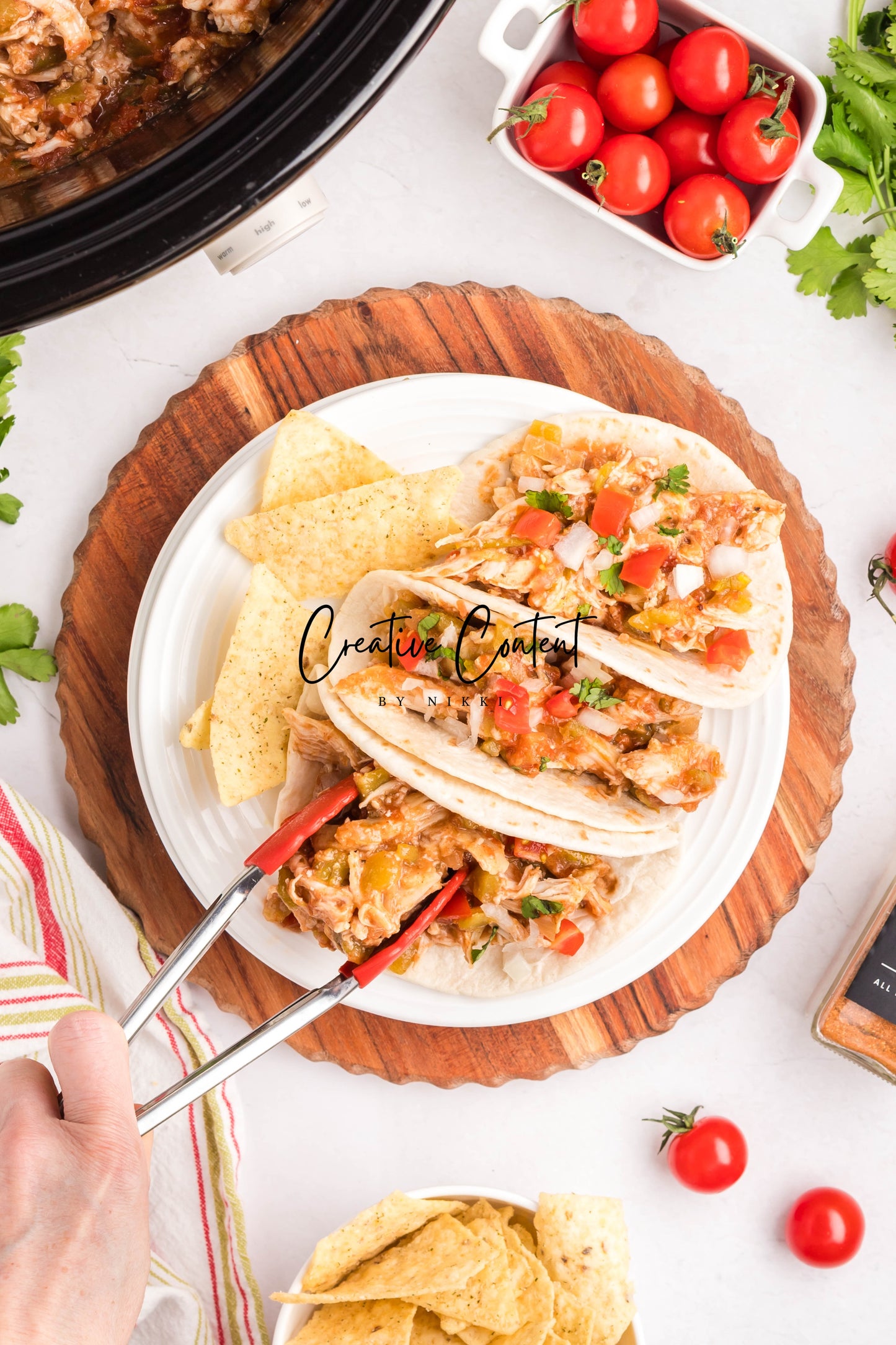 Slow Cooker Shredded Taco Chicken - Set 1 of 2