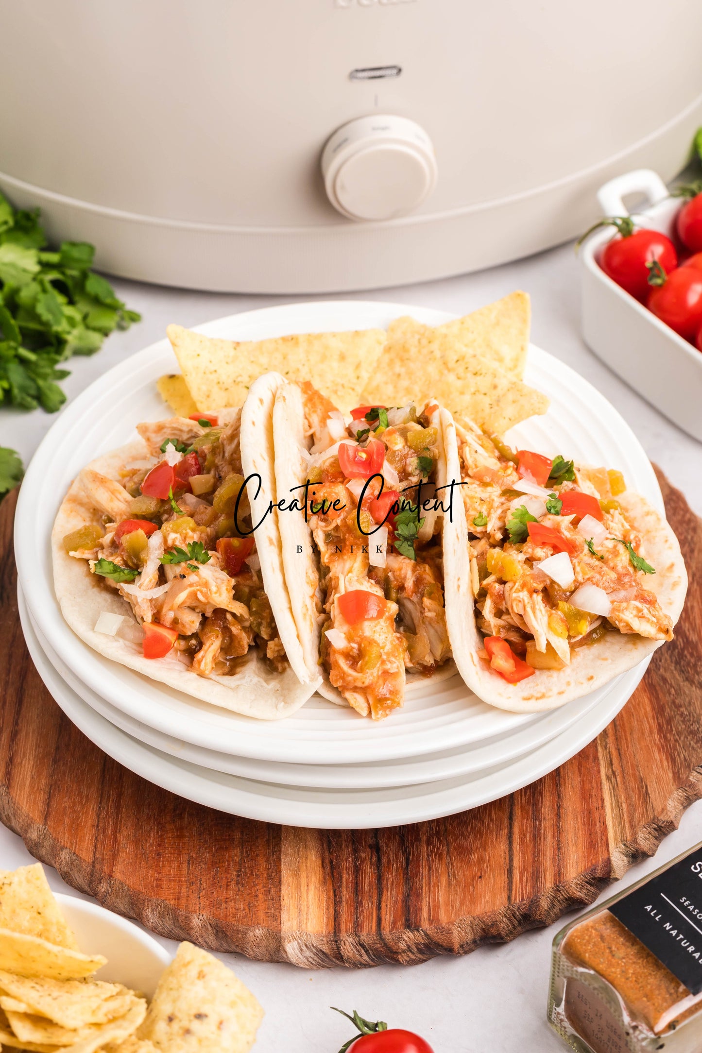 Slow Cooker Shredded Taco Chicken - Set 1 of 2