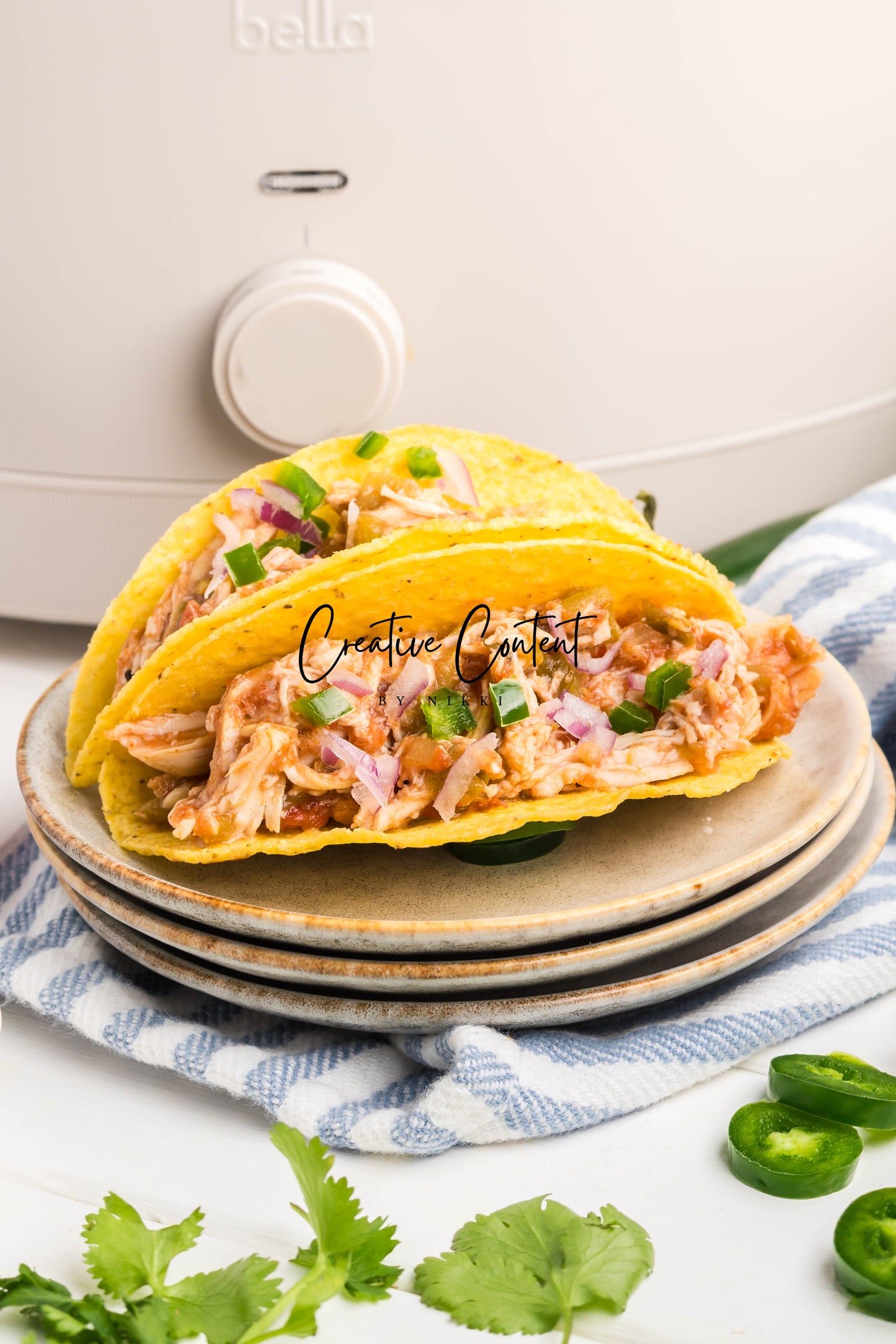 Slow Cooker Shredded Taco Chicken - Set 2 of 2