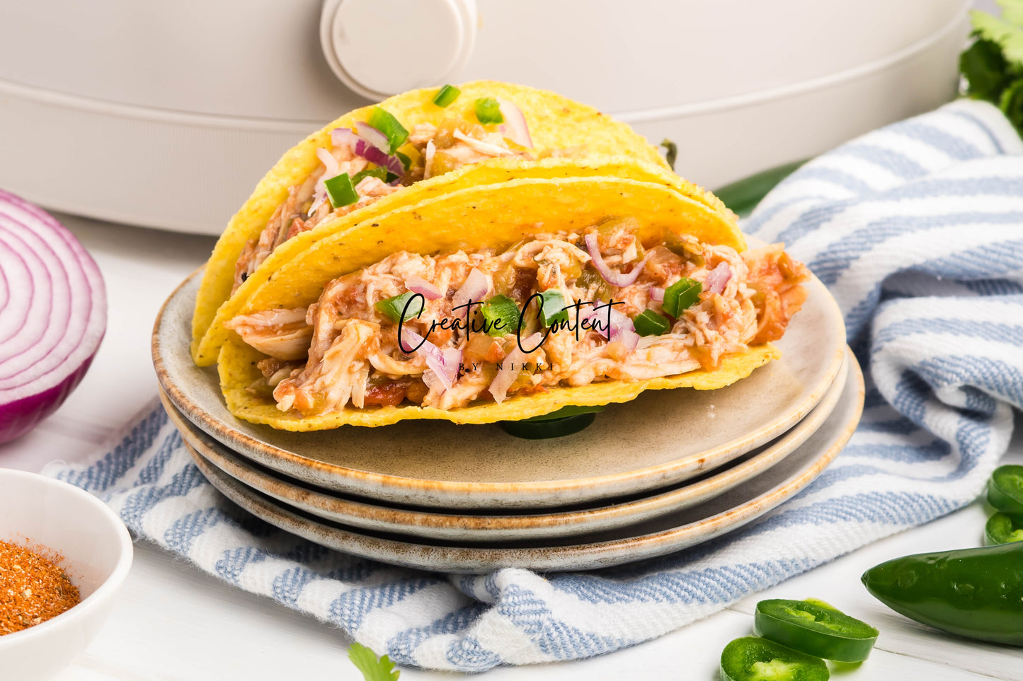 Slow Cooker Shredded Taco Chicken - Set 2 of 2
