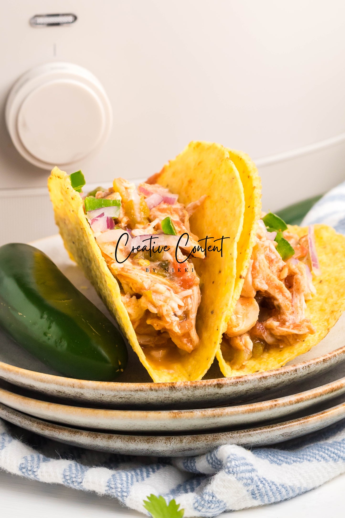 Slow Cooker Shredded Taco Chicken - Set 2 of 2