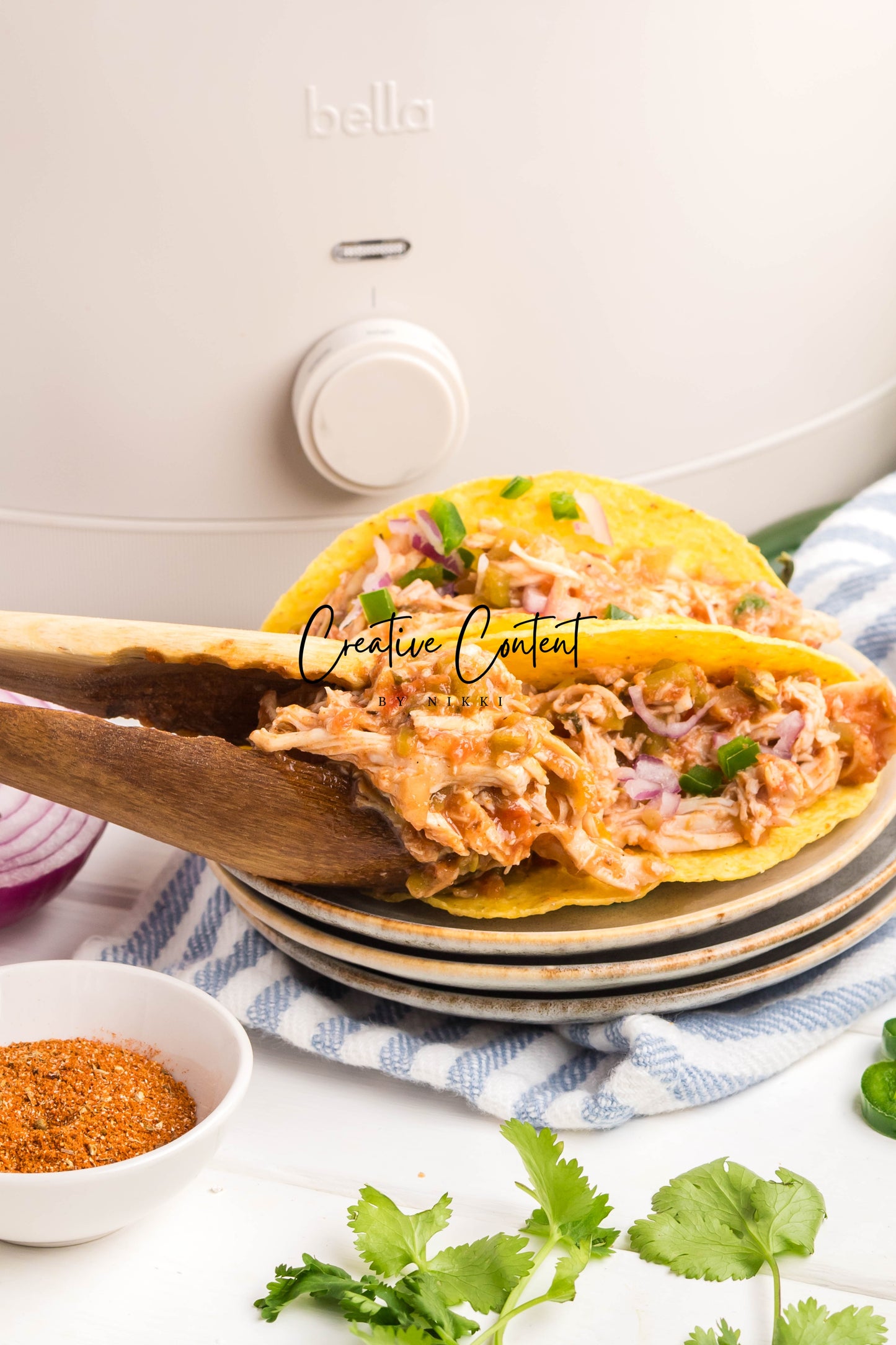 Slow Cooker Shredded Taco Chicken - Set 2 of 2
