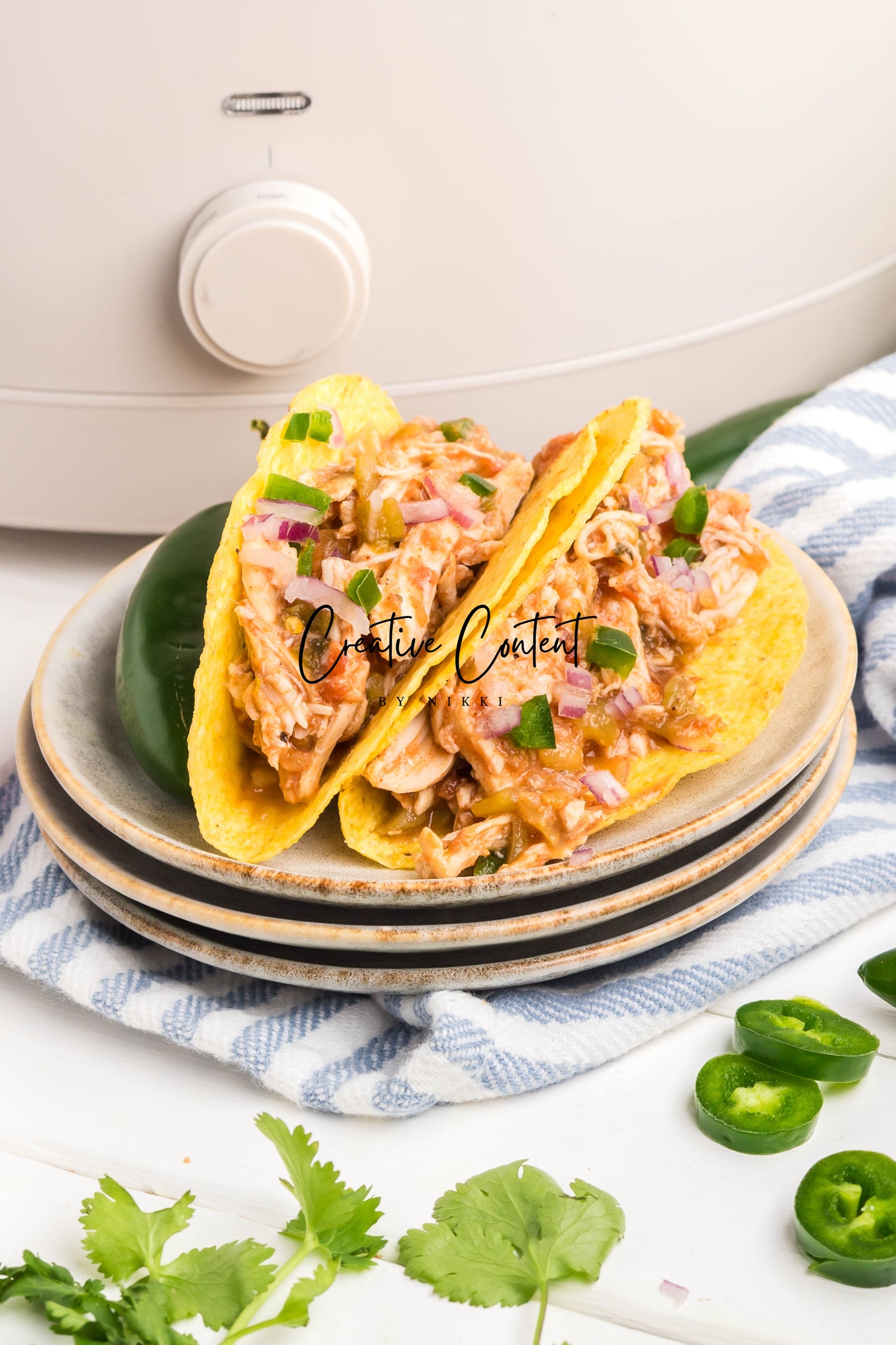 Slow Cooker Shredded Taco Chicken - Set 2 of 2