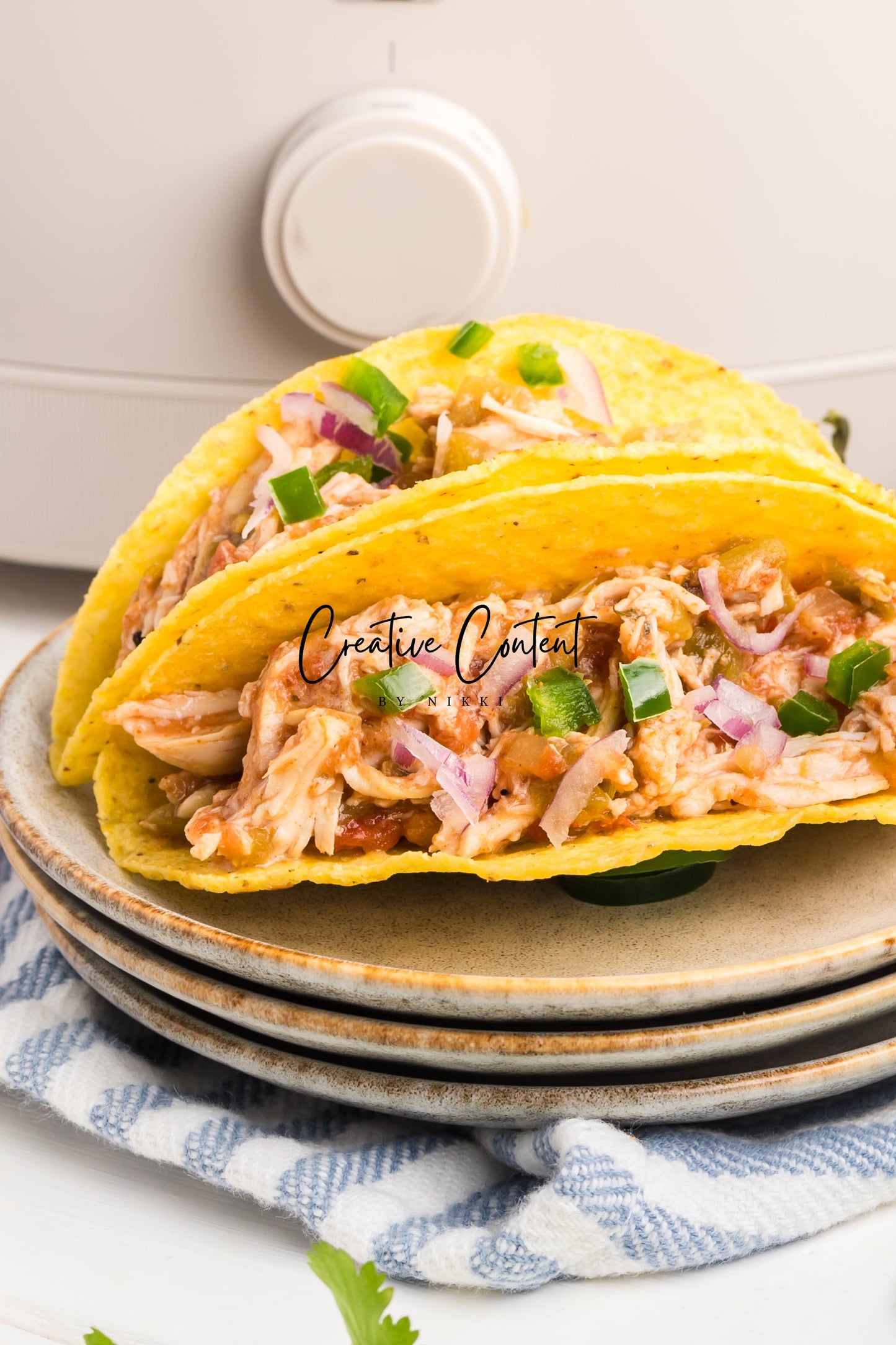 Slow Cooker Shredded Taco Chicken - Set 2 of 2