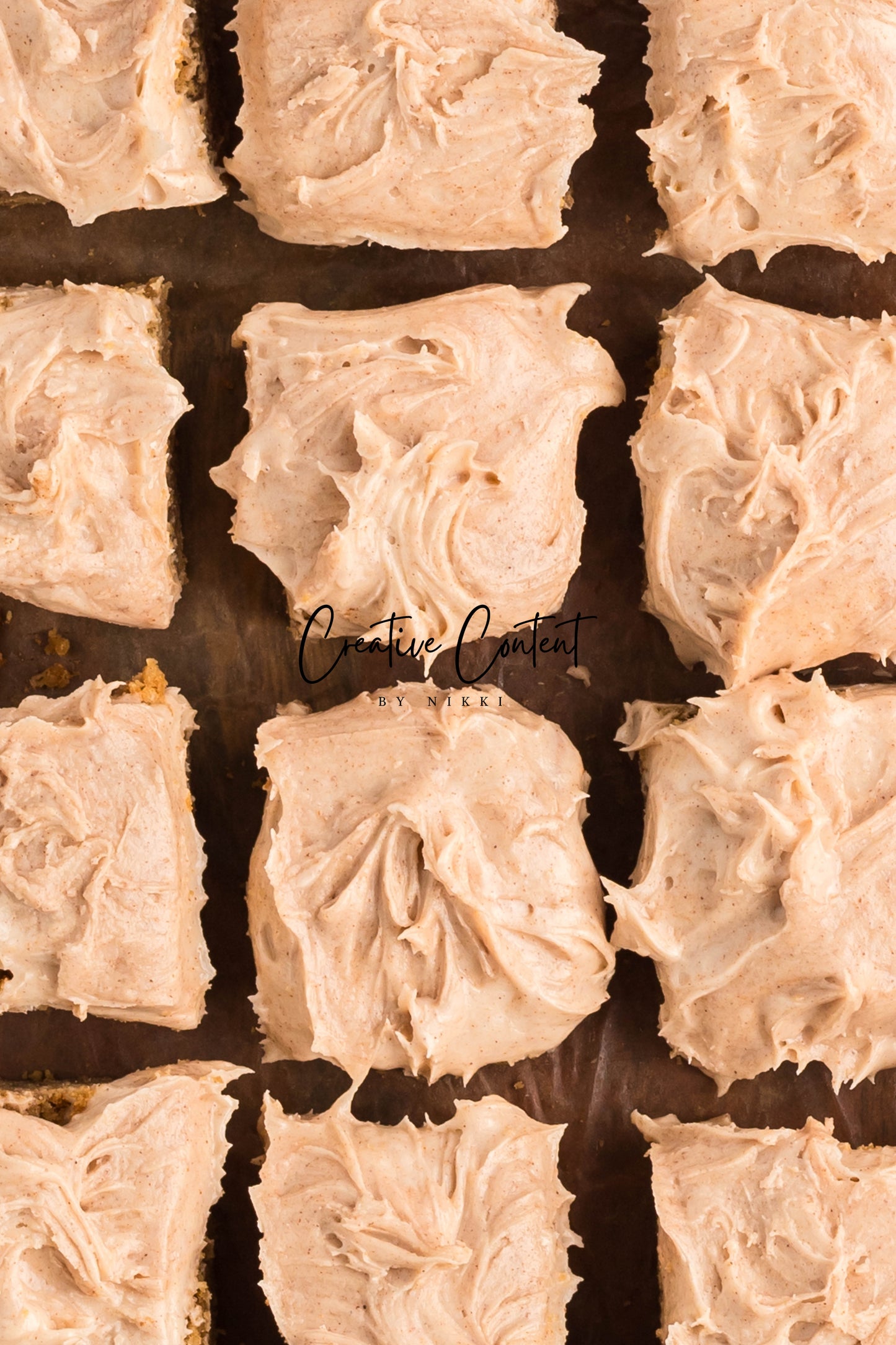 Snickerdoodle Bars + Cinnamon Cream Cheese Frosting - Set 1 of 2