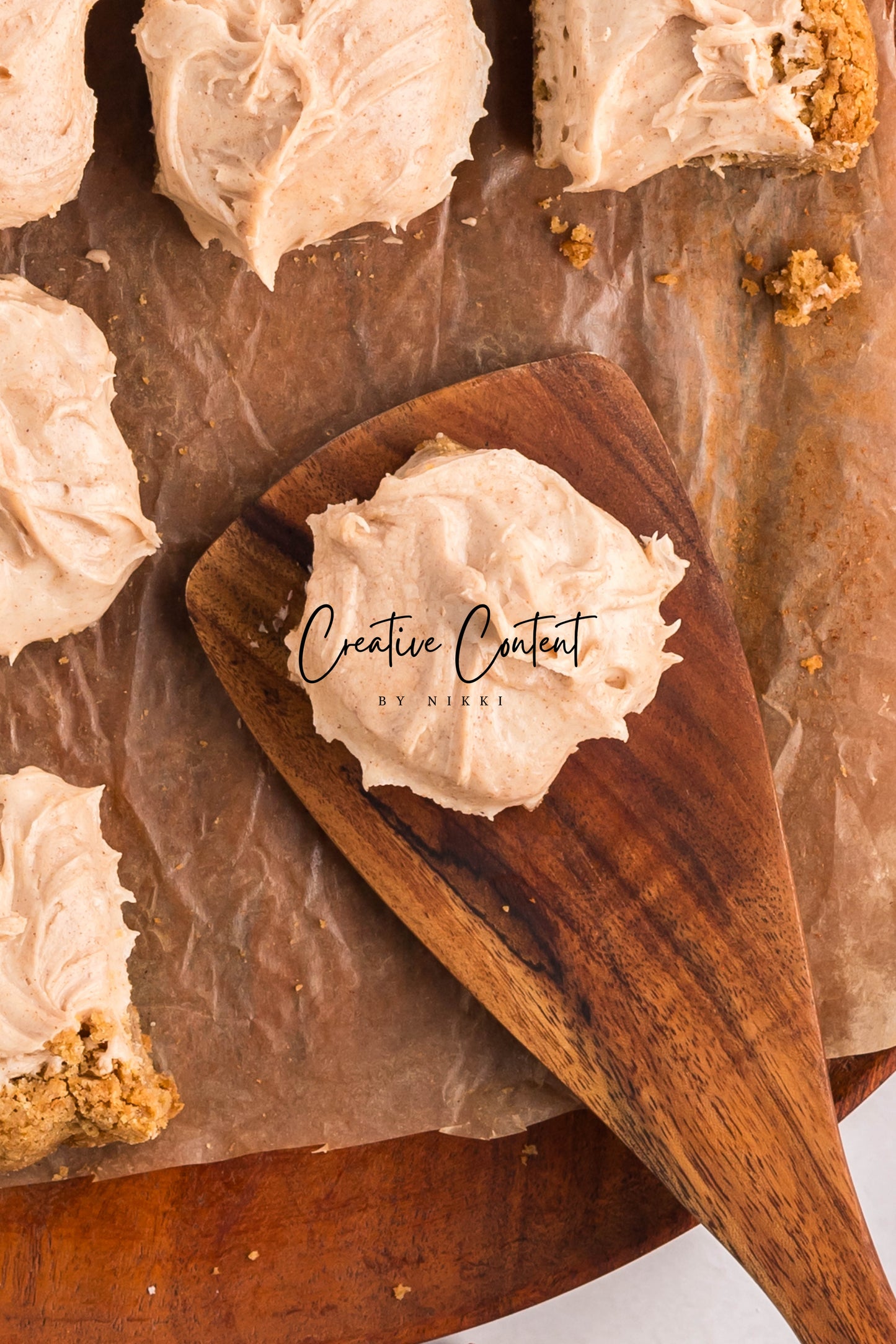 Snickerdoodle Bars + Cinnamon Cream Cheese Frosting - Set 1 of 2