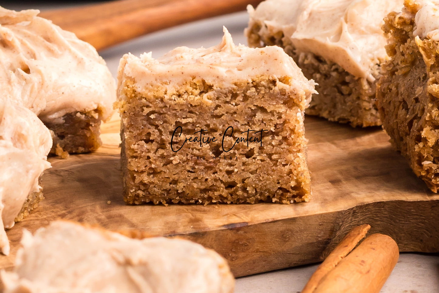 Snickerdoodle Bars + Cinnamon Cream Cheese Frosting - Set 2 of 2