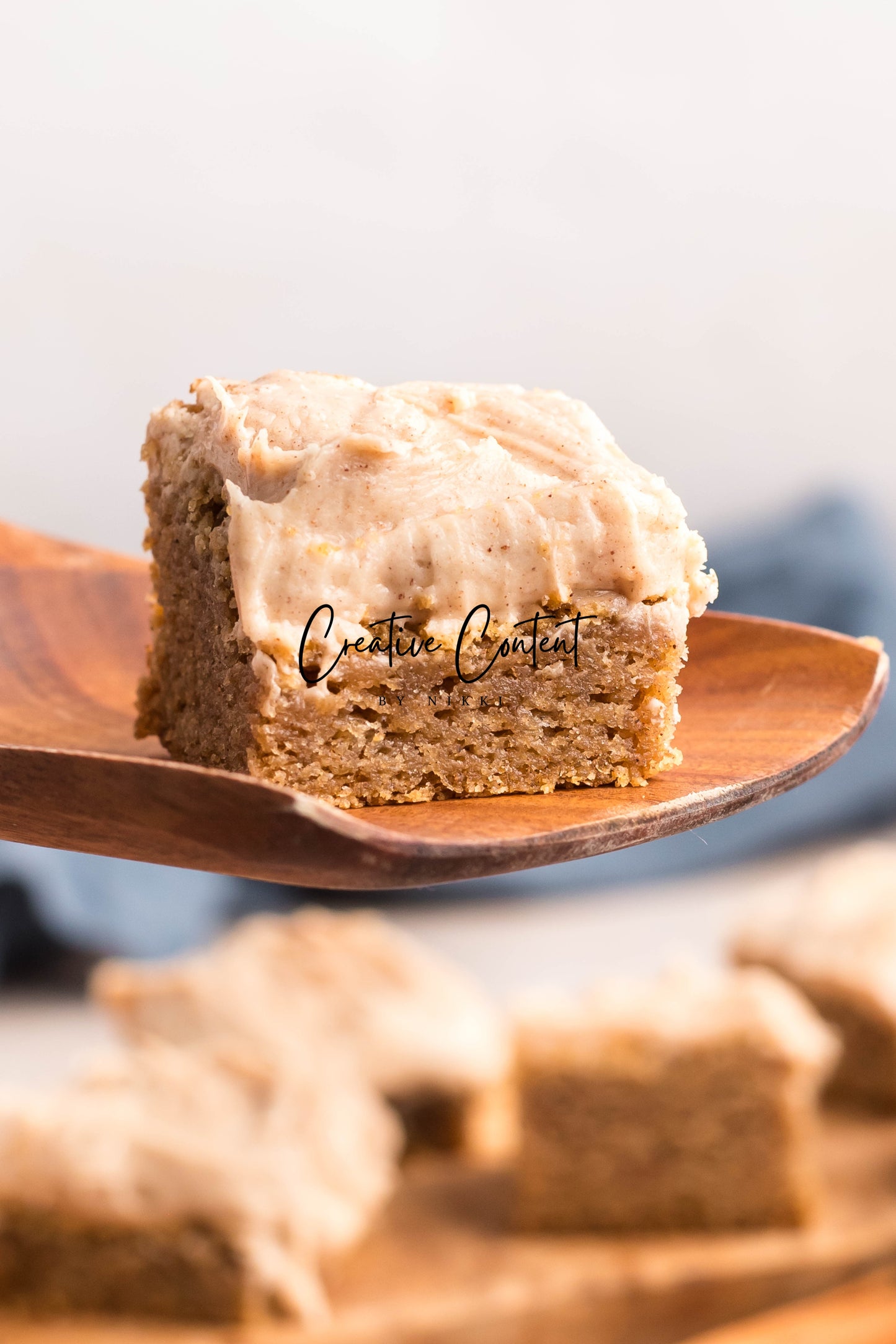Snickerdoodle Bars + Cinnamon Cream Cheese Frosting - Set 2 of 2