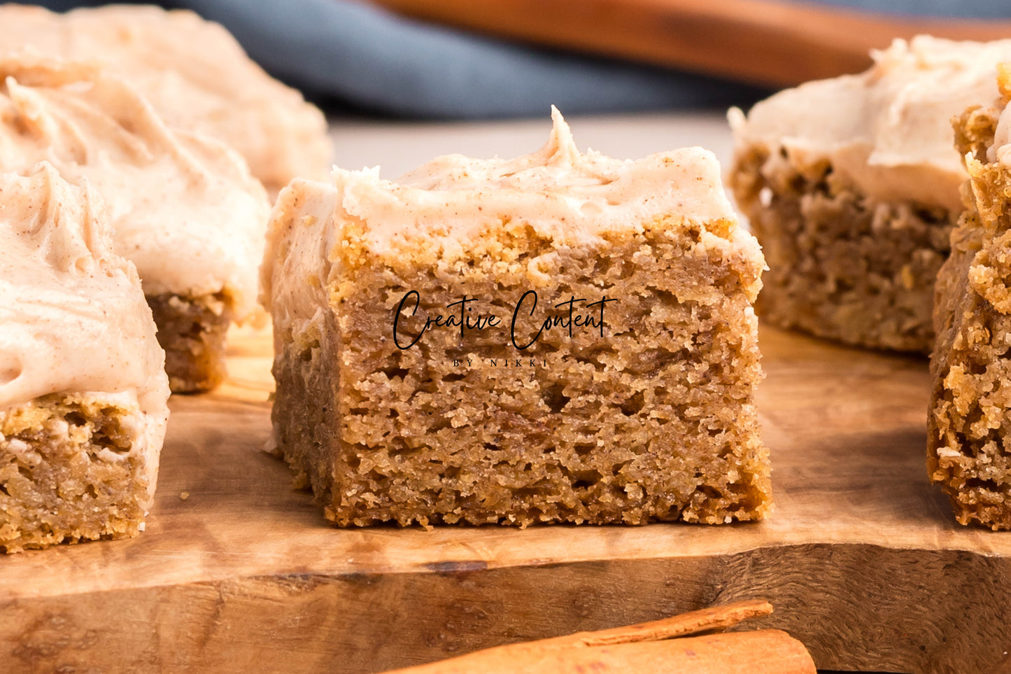 Snickerdoodle Bars + Cinnamon Cream Cheese Frosting - Set 2 of 2