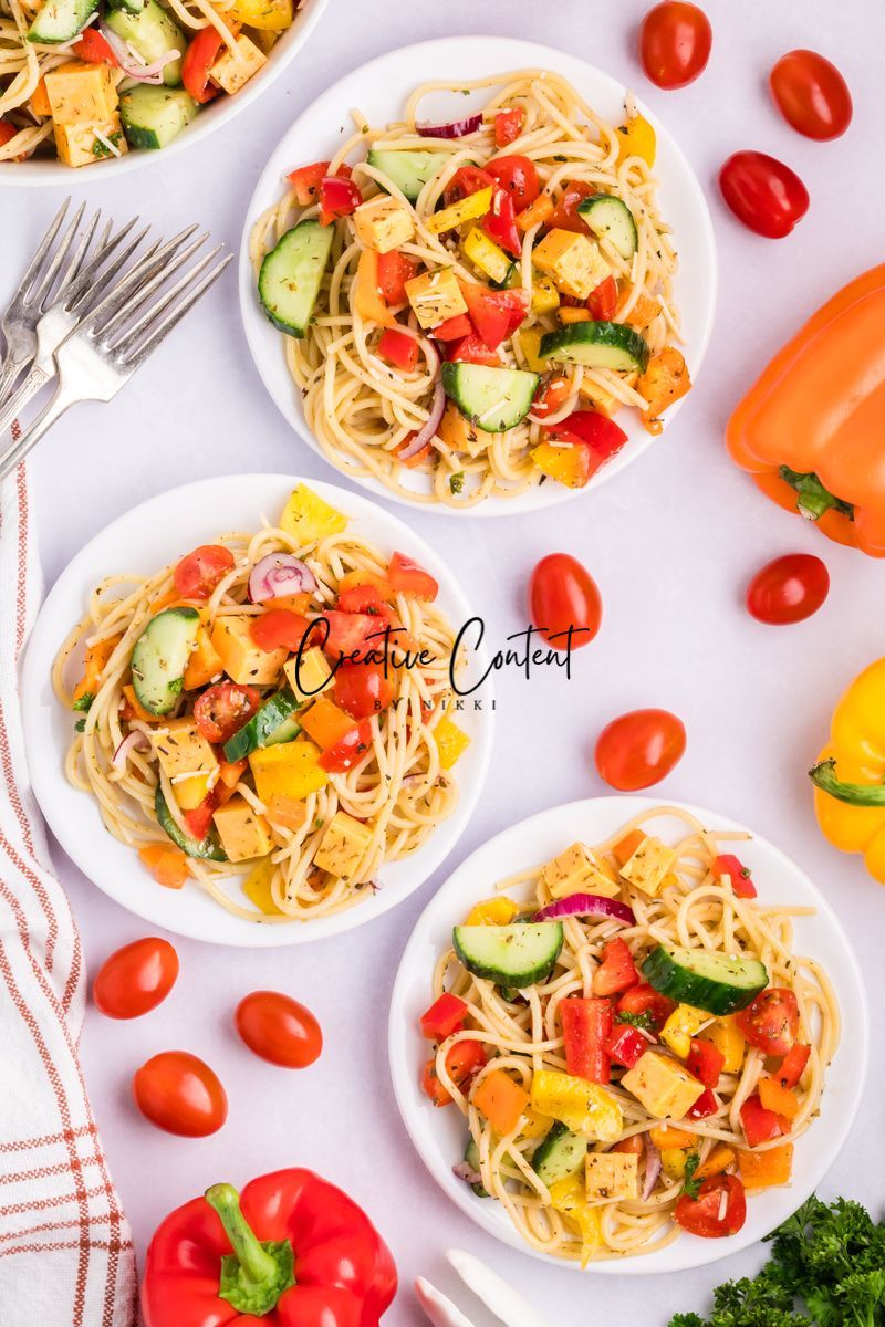 Spaghetti Pasta Salad - Set 1 of 2
