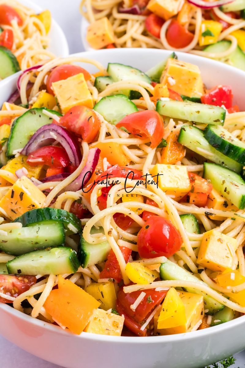 Spaghetti Pasta Salad - Set 1 of 2