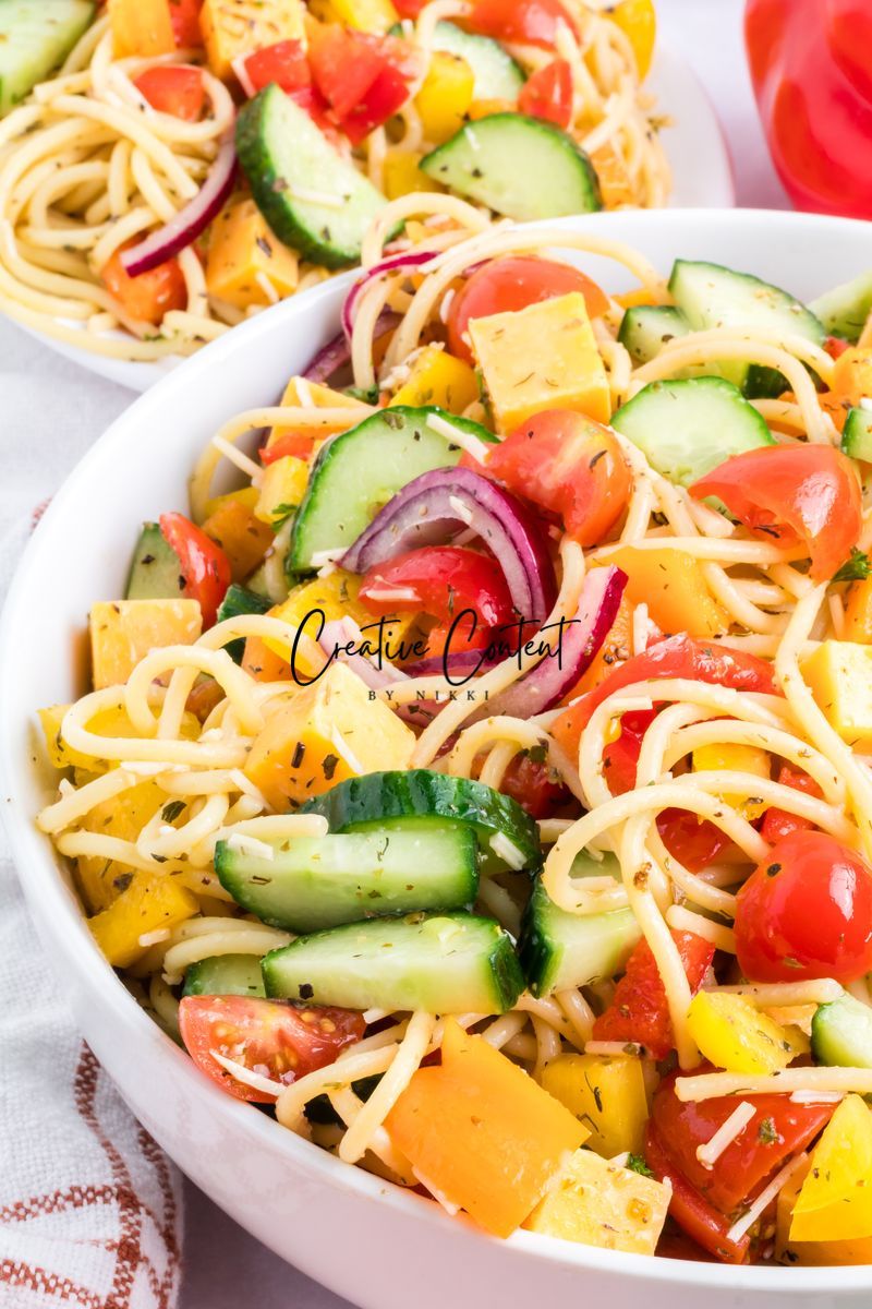 Spaghetti Pasta Salad - Set 1 of 2