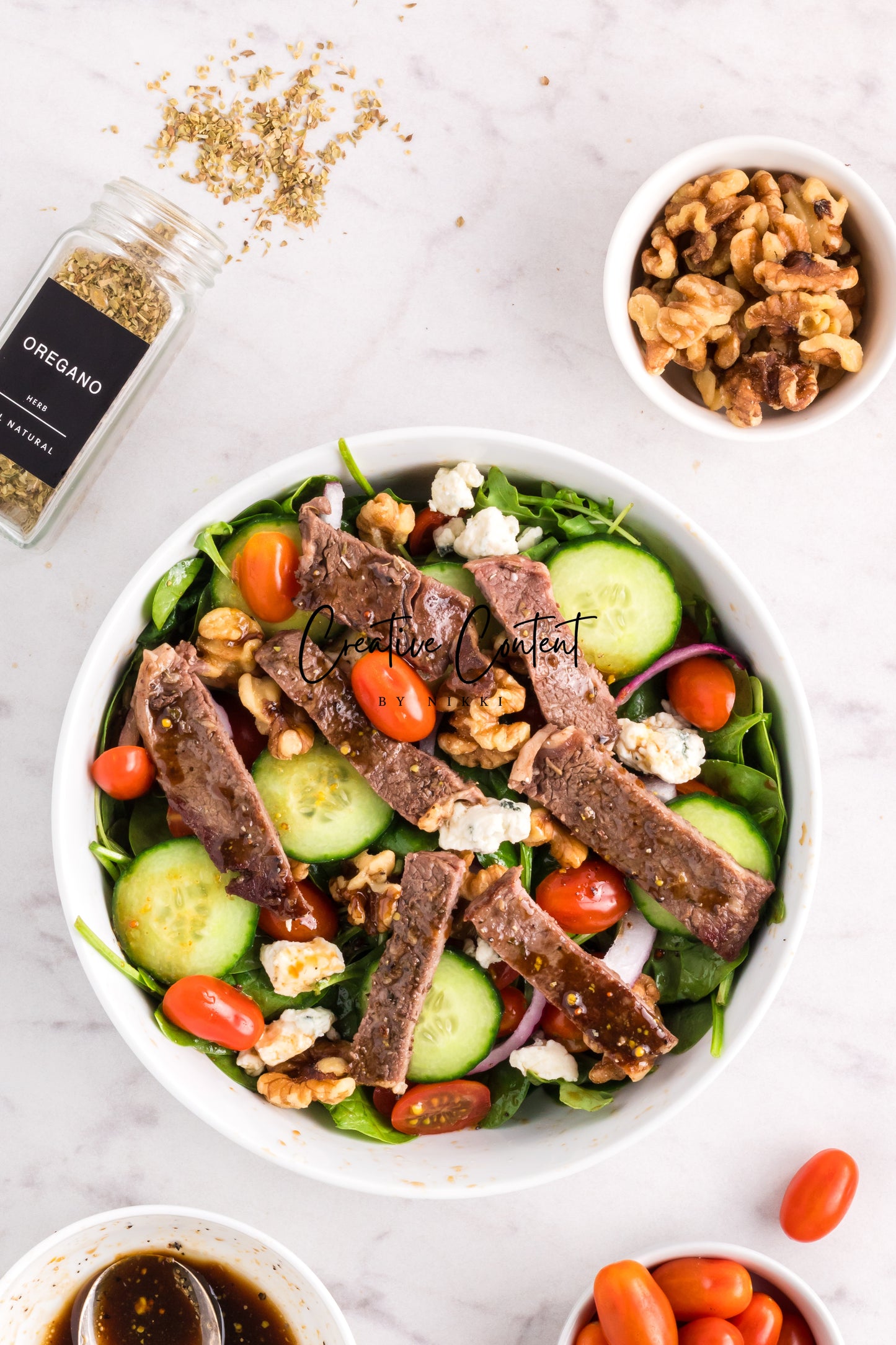 Steak Salad + Homemade Balsamic Vinaigrette - Set 1 of 2