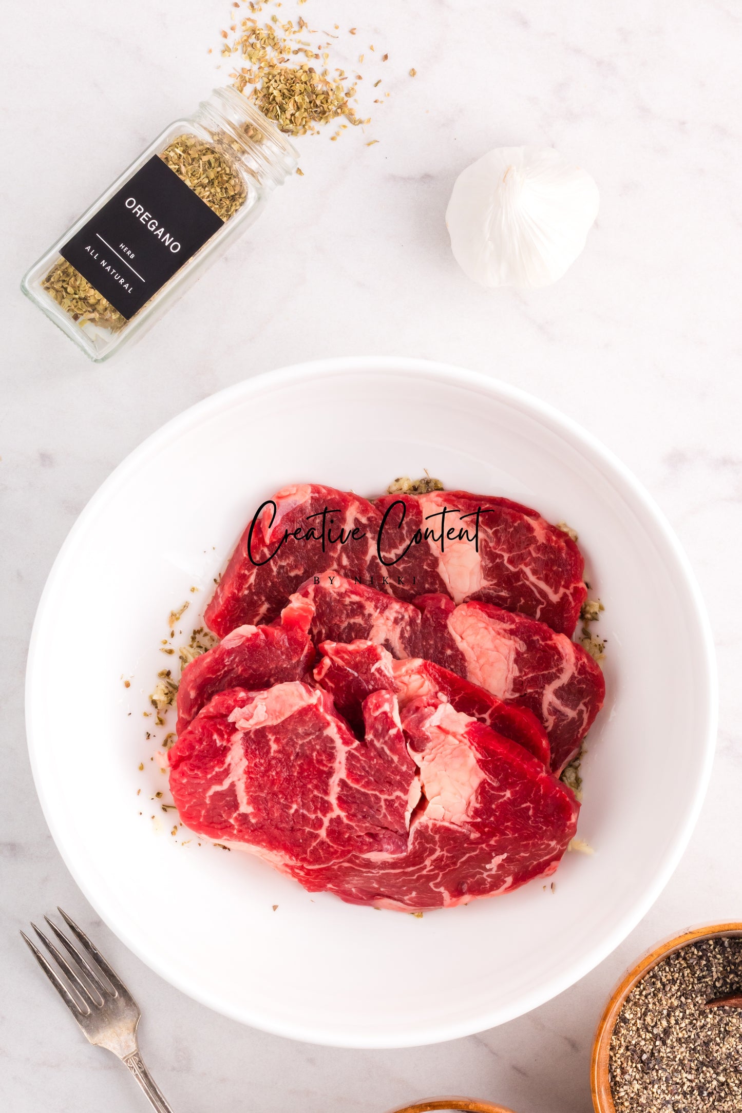 Steak Salad + Homemade Balsamic Vinaigrette - Set 1 of 2