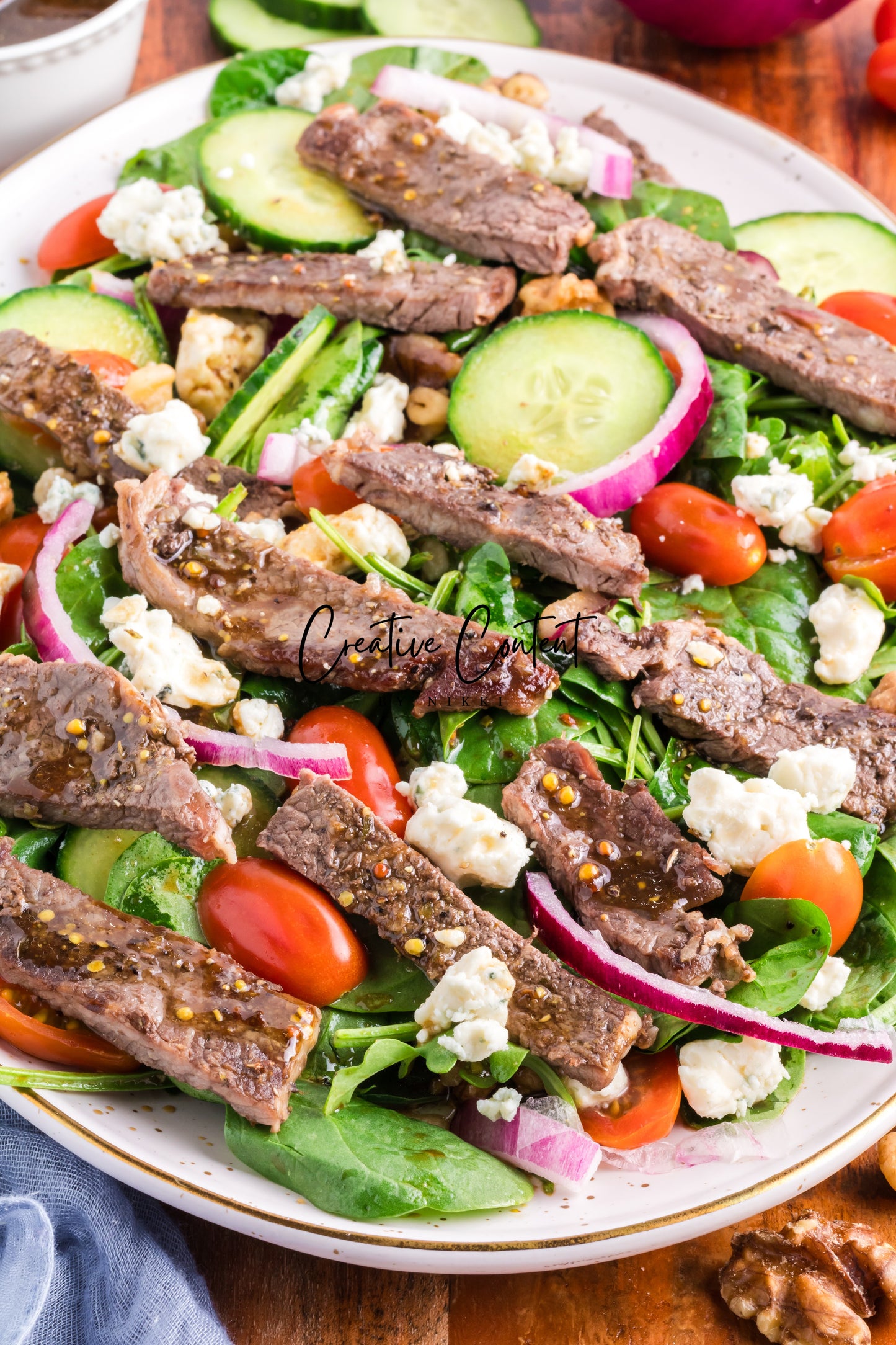 Steak Salad + Homemade Balsamic Vinaigrette - Set 1 of 2