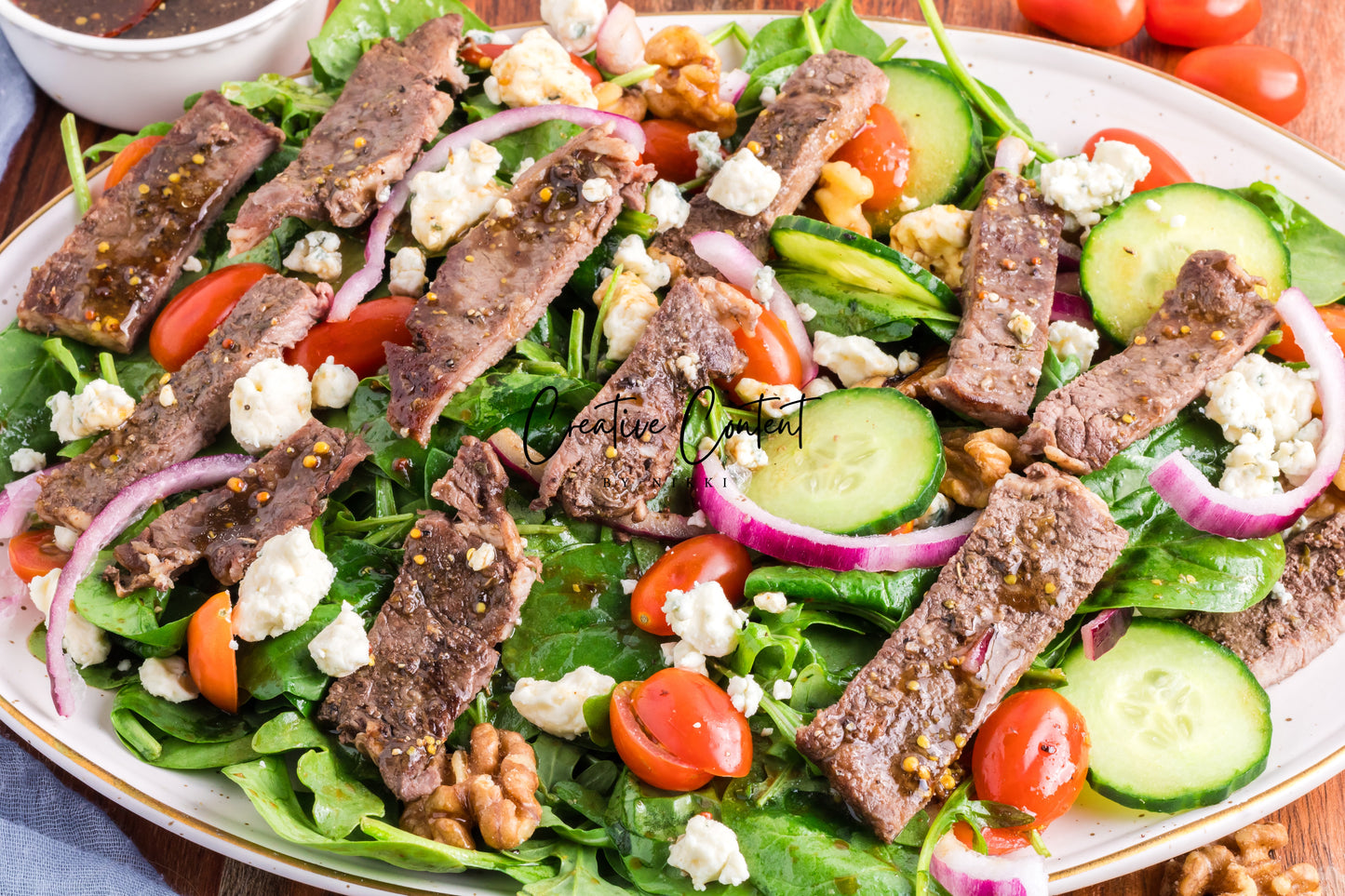 Steak Salad + Homemade Balsamic Vinaigrette - Set 1 of 2