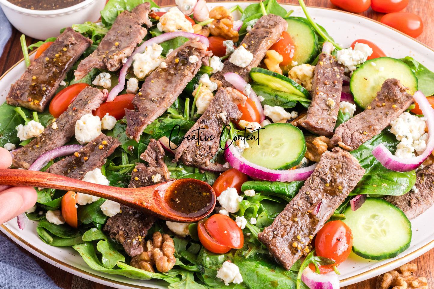 Steak Salad + Homemade Balsamic Vinaigrette - Set 1 of 2