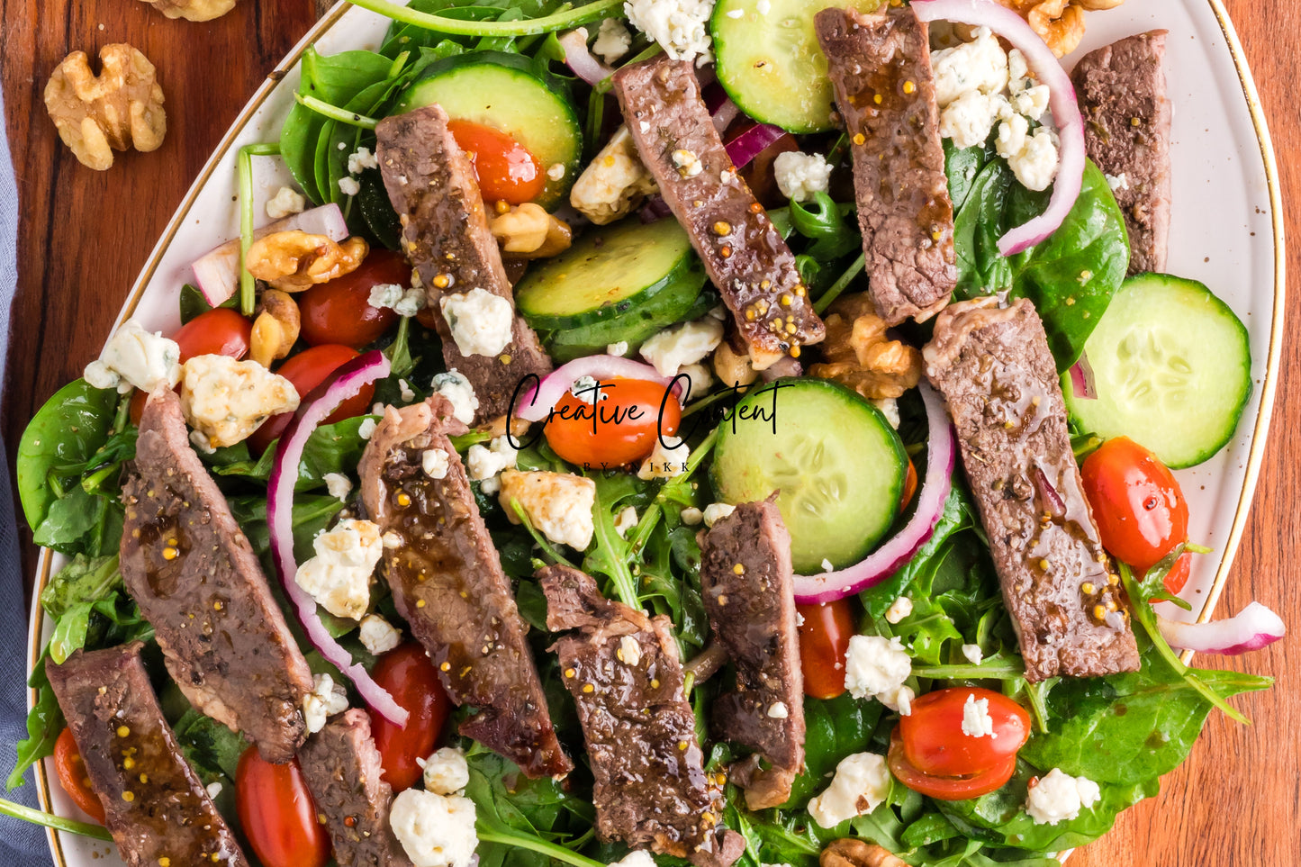 Steak Salad + Homemade Balsamic Vinaigrette - Set 1 of 2