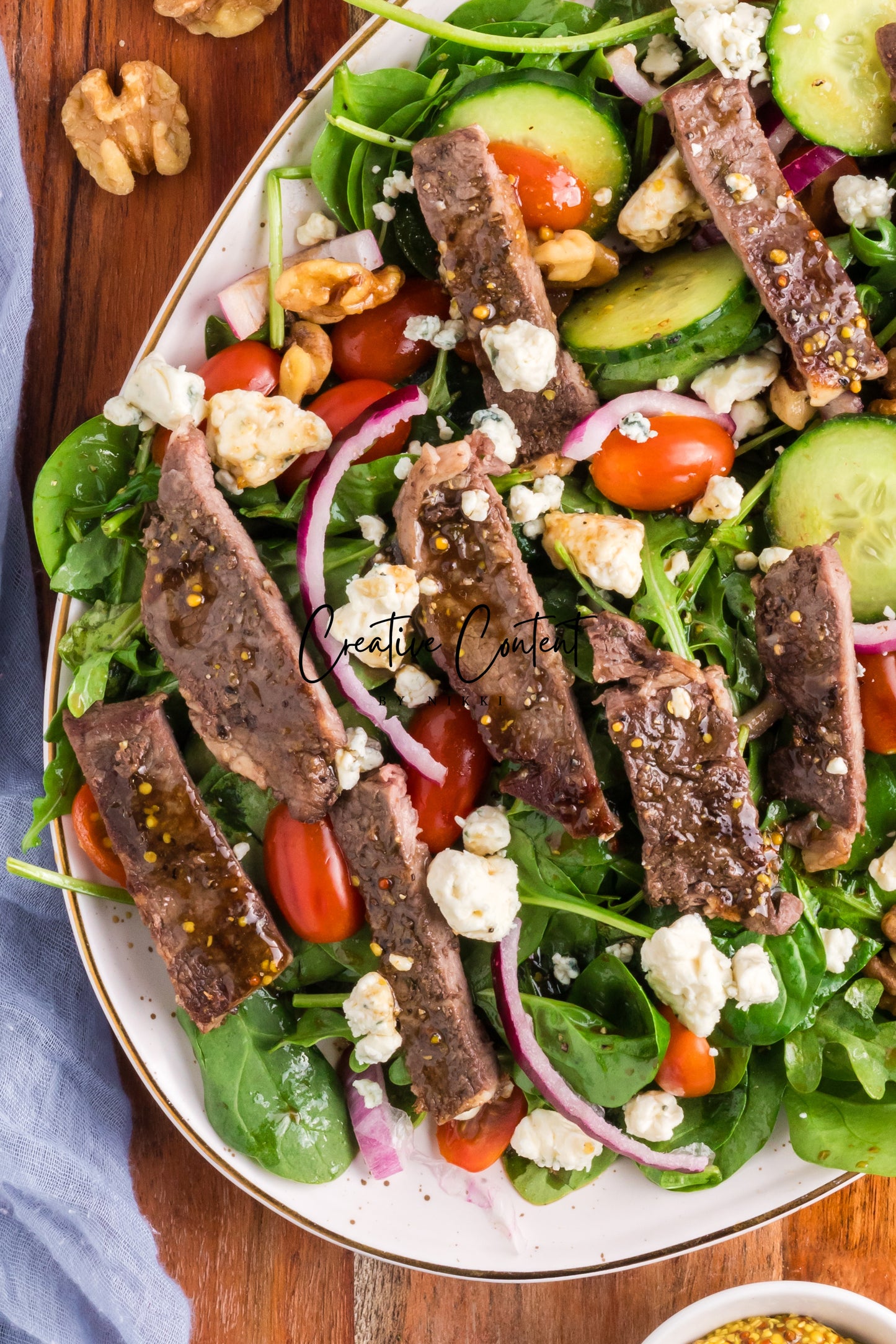 Steak Salad + Homemade Balsamic Vinaigrette - Set 1 of 2