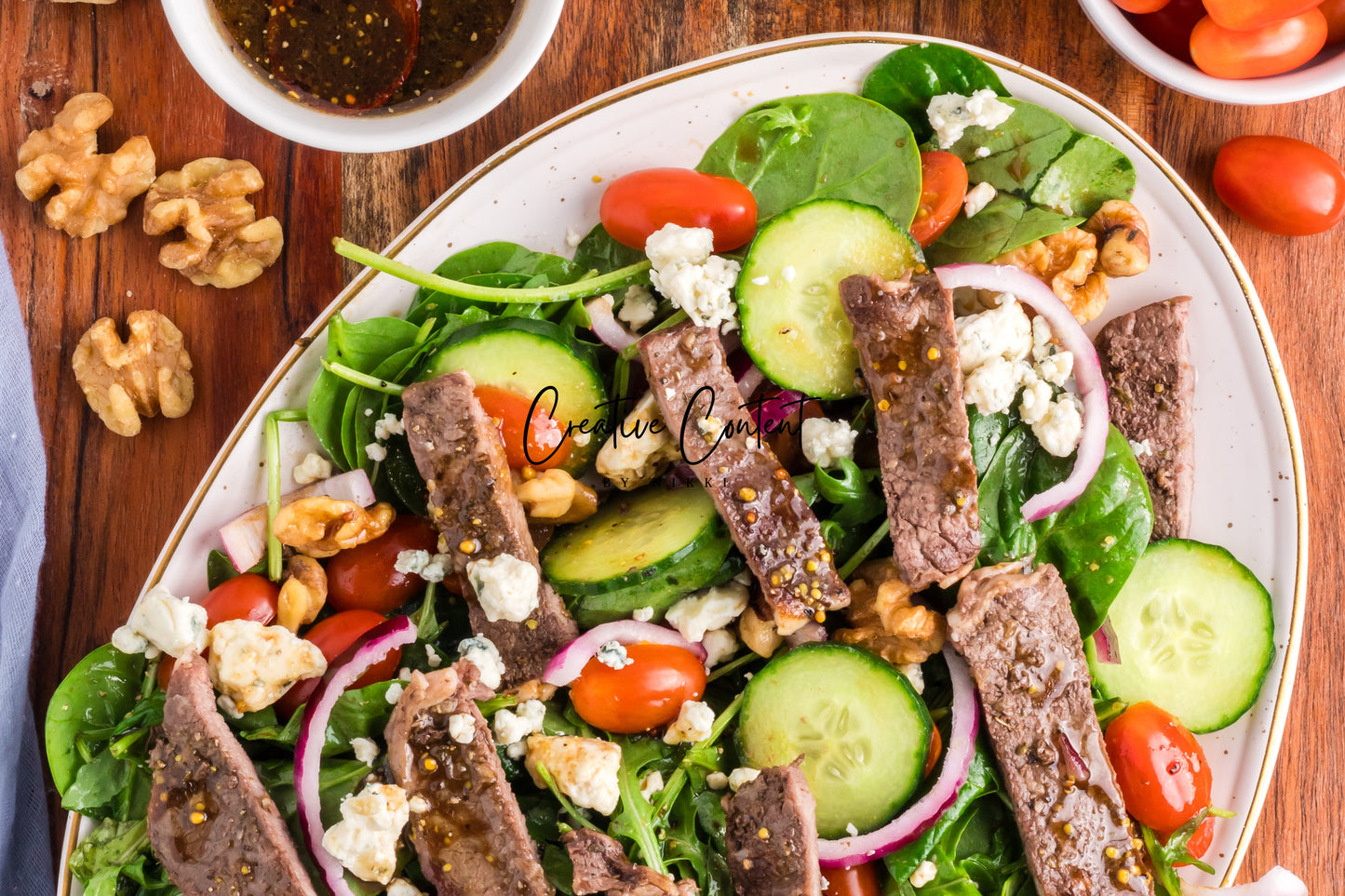 Steak Salad + Homemade Balsamic Vinaigrette - Set 1 of 2