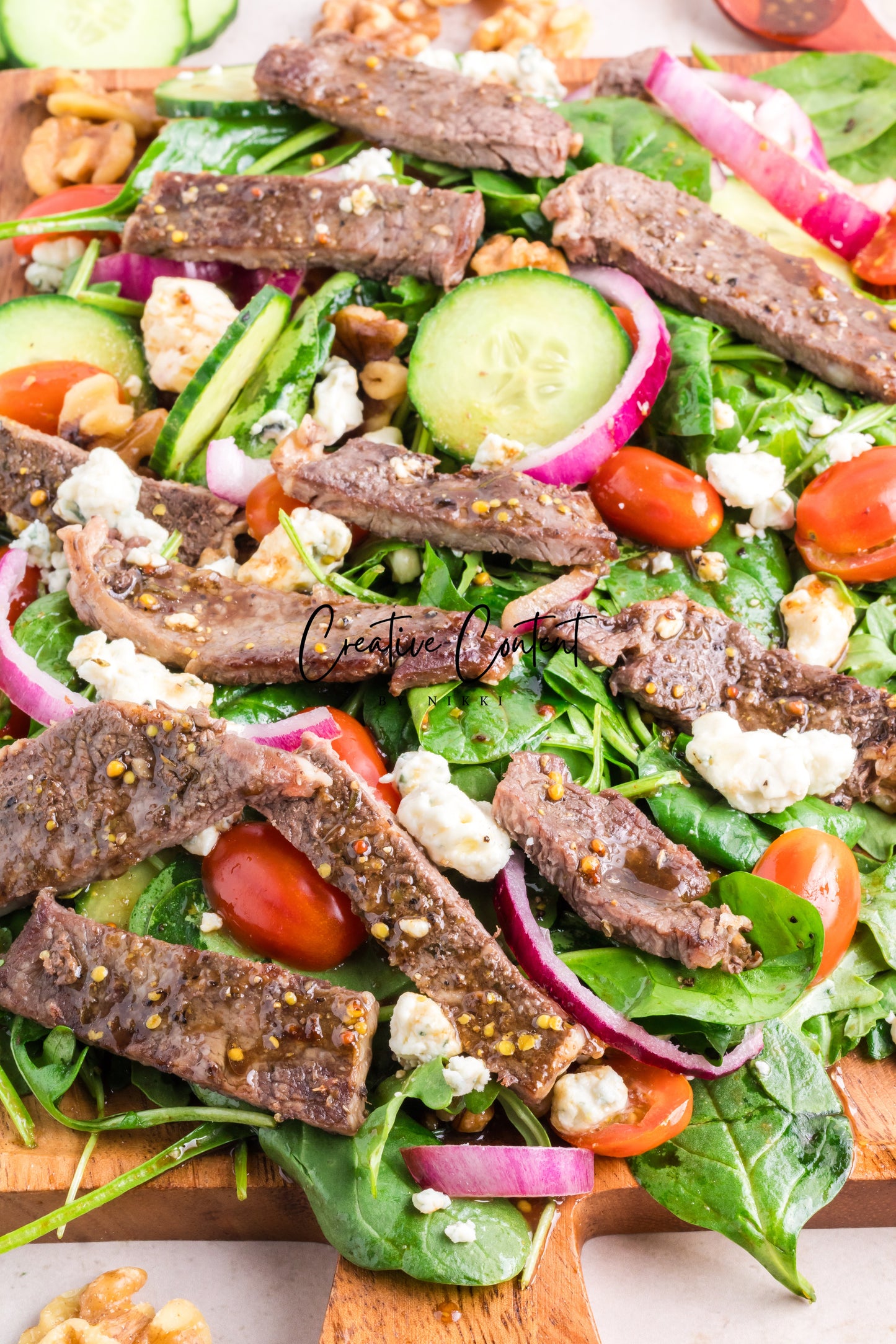Steak Salad + Homemade Balsamic Vinaigrette - Set 2 of 2