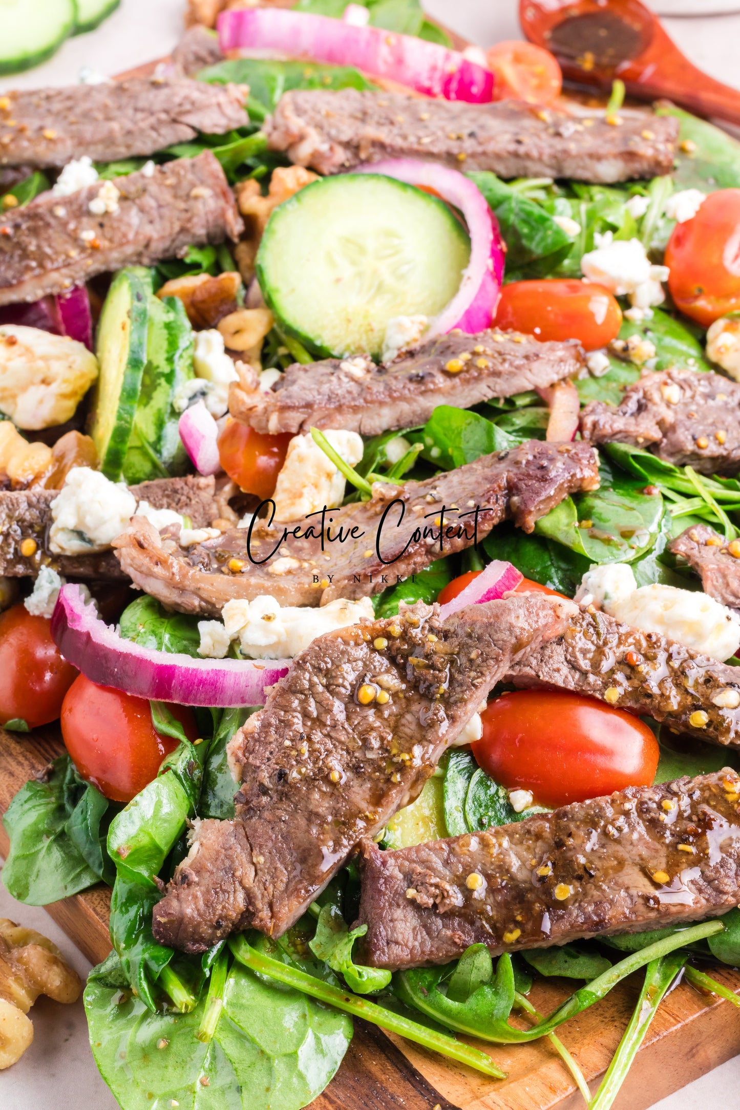 Steak Salad + Homemade Balsamic Vinaigrette - Set 2 of 2