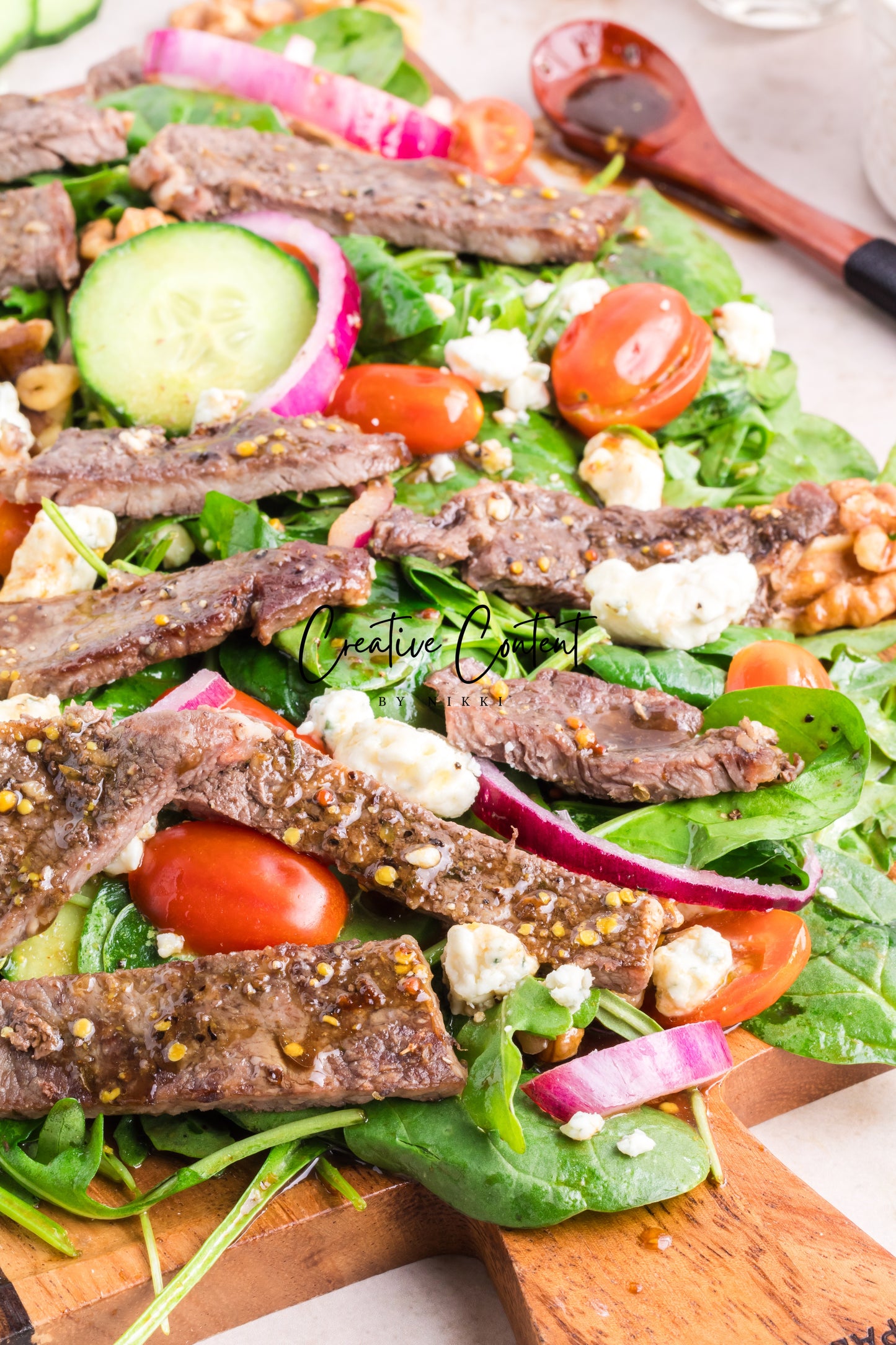 Steak Salad + Homemade Balsamic Vinaigrette - Set 2 of 2
