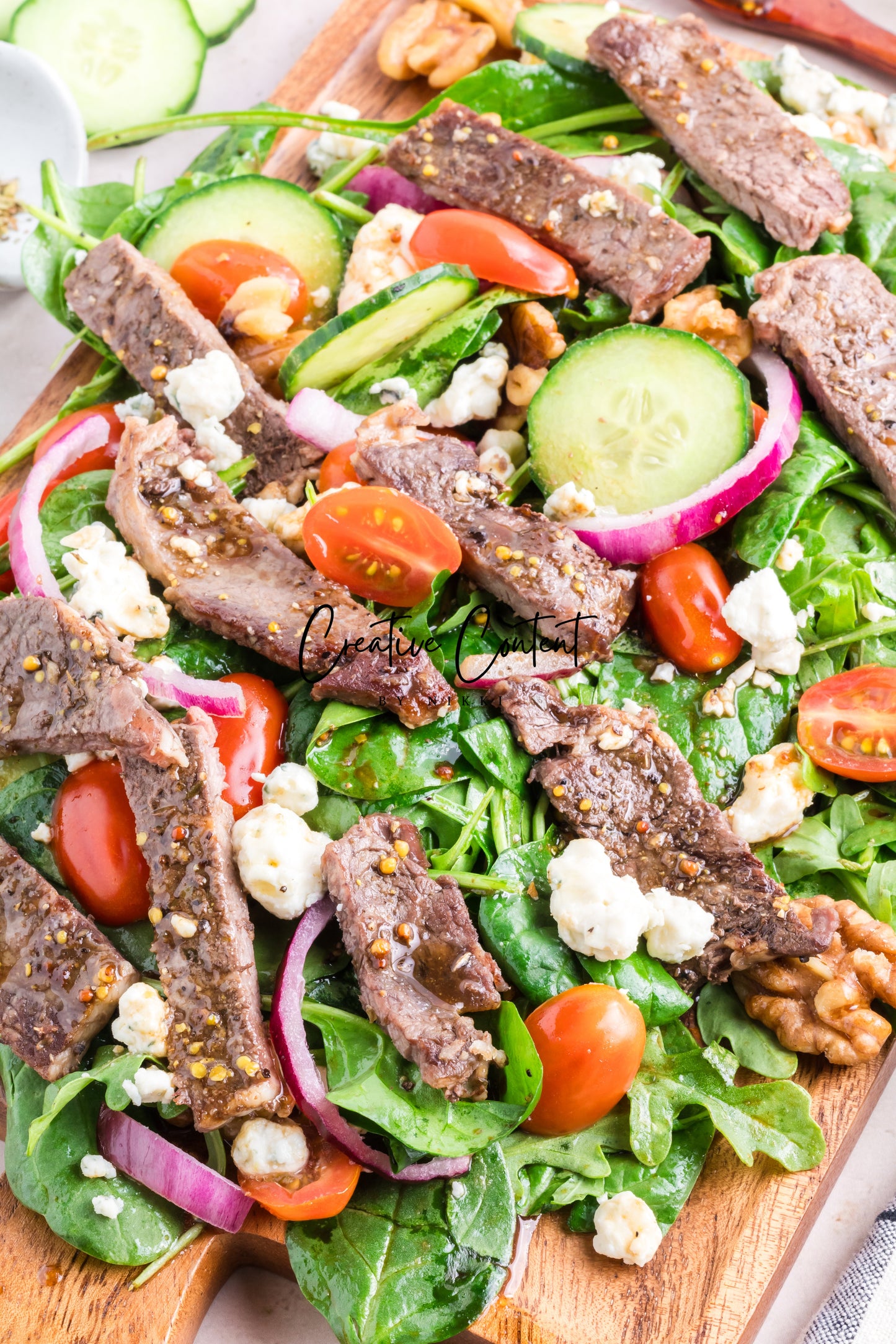Steak Salad + Homemade Balsamic Vinaigrette - Set 2 of 2