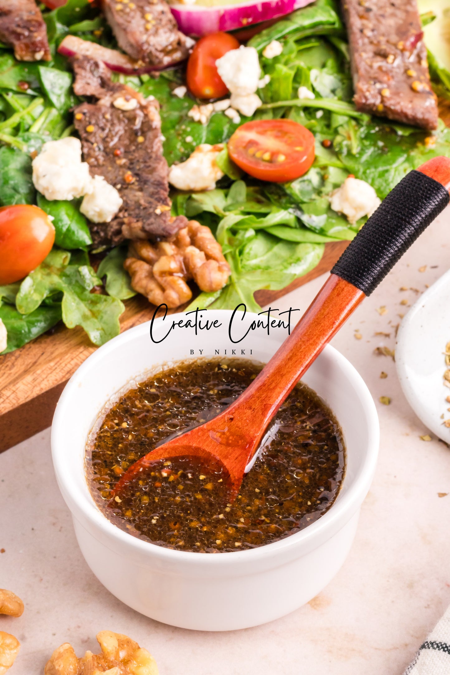 Steak Salad + Homemade Balsamic Vinaigrette - Set 2 of 2