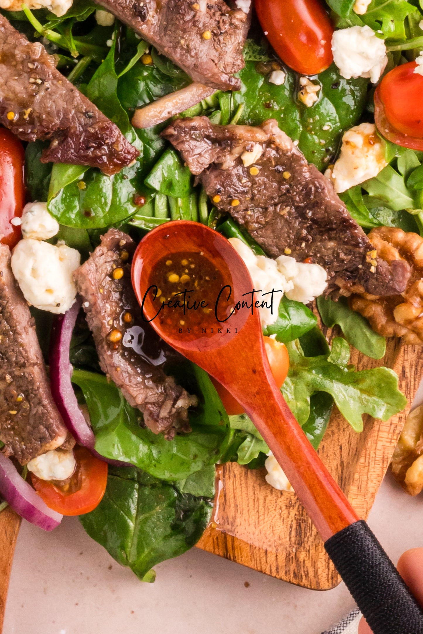 Steak Salad + Homemade Balsamic Vinaigrette - Set 2 of 2