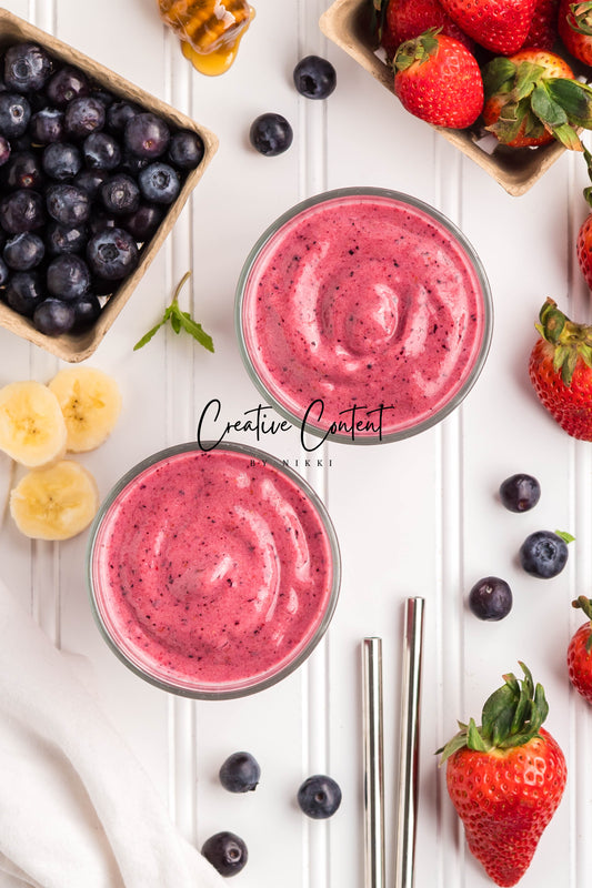 Strawberry Blueberry Smoothie  -  Exclusive